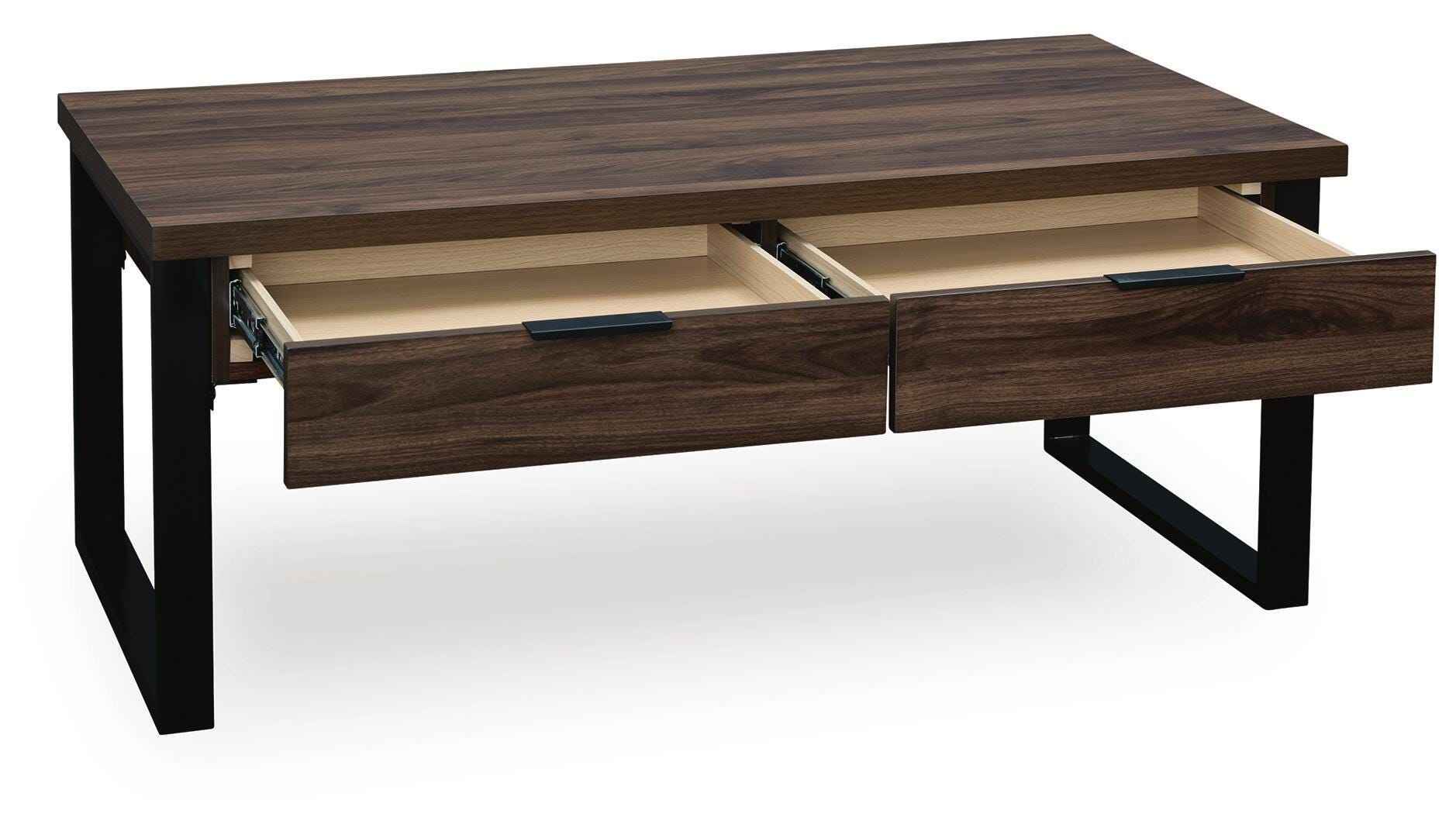 Wickman Falls Dark Brown Coffee Table - Image 4