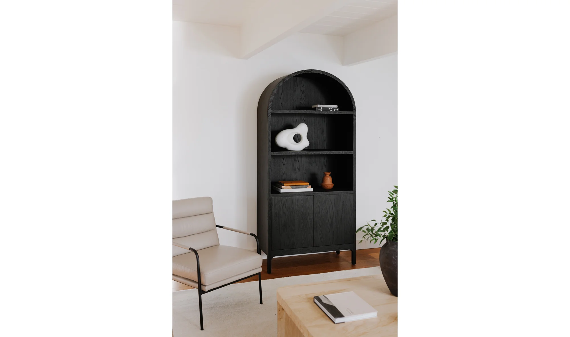 Wilde Display Cabinet Black Oak - Image 6