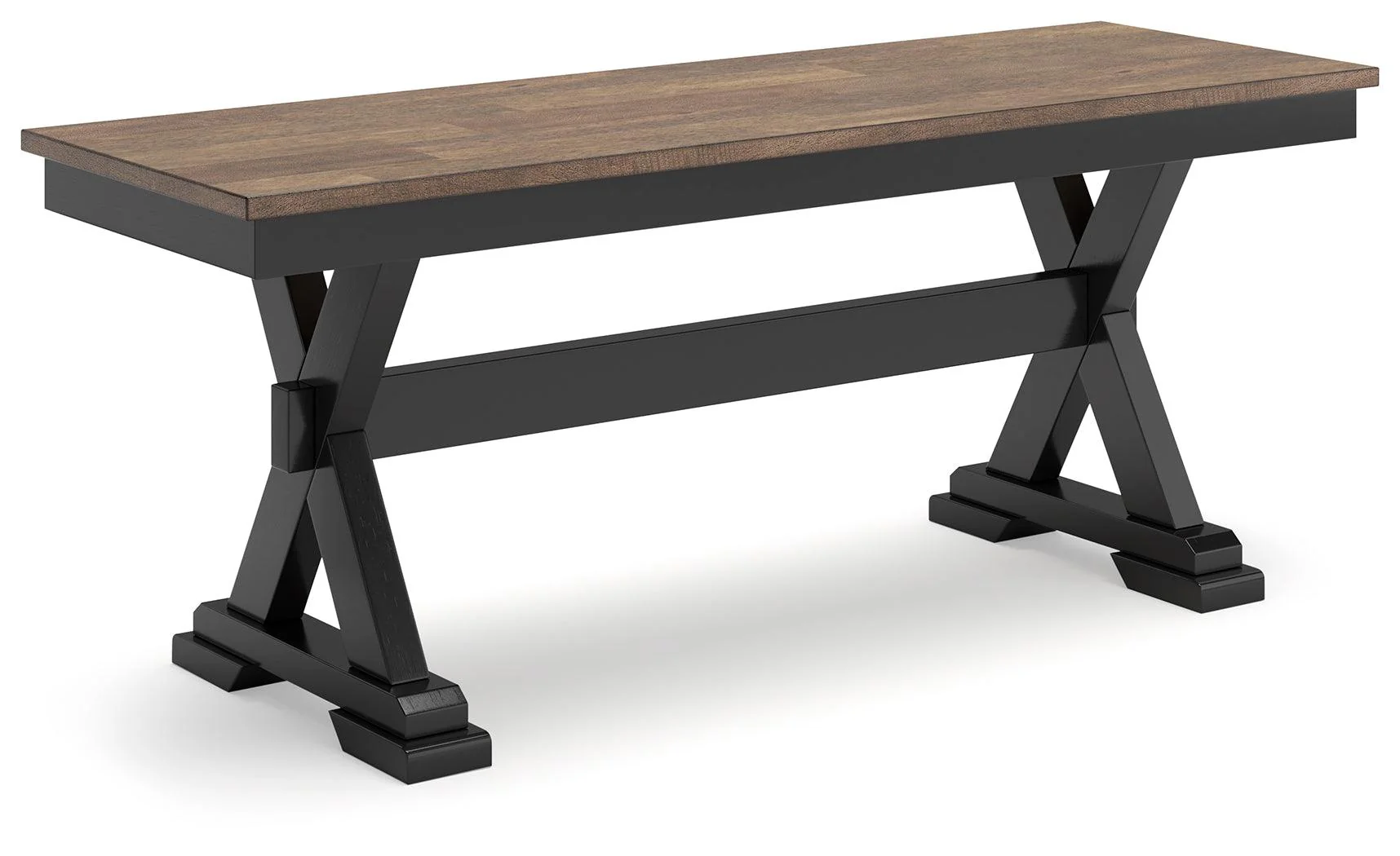 Wildenauer Brown/Black 50" Dining Bench - Image 2