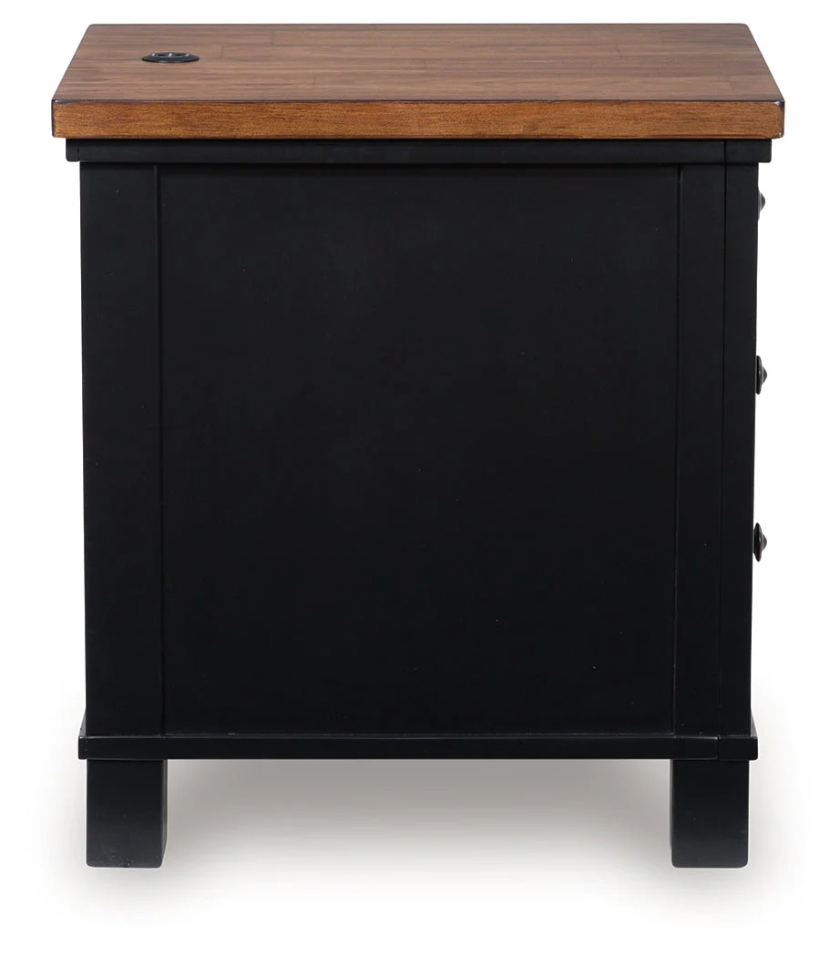 Wildenauer Brown/Black Chairside End Table - Image 4