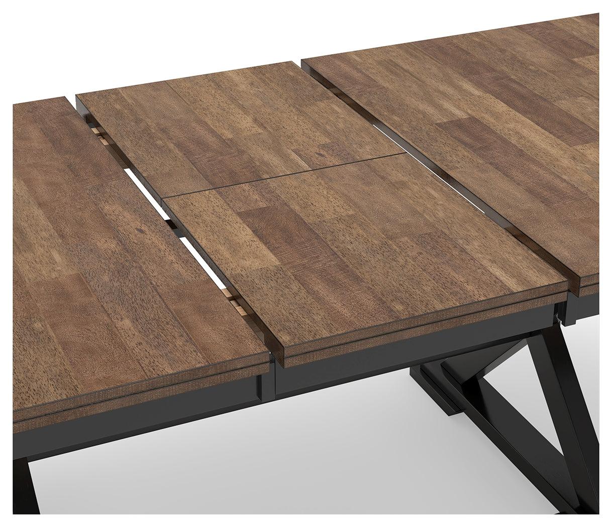 Wildenauer Brown/Black Dining Extension Table - Image 5
