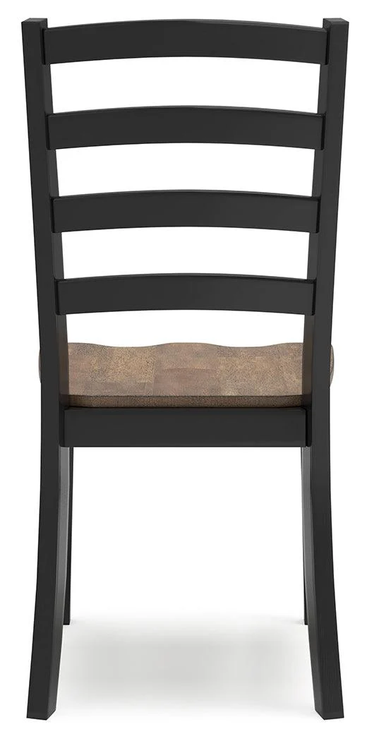 Wildenauer Brown/Black Dining Table and 4 Chairs - Image 15