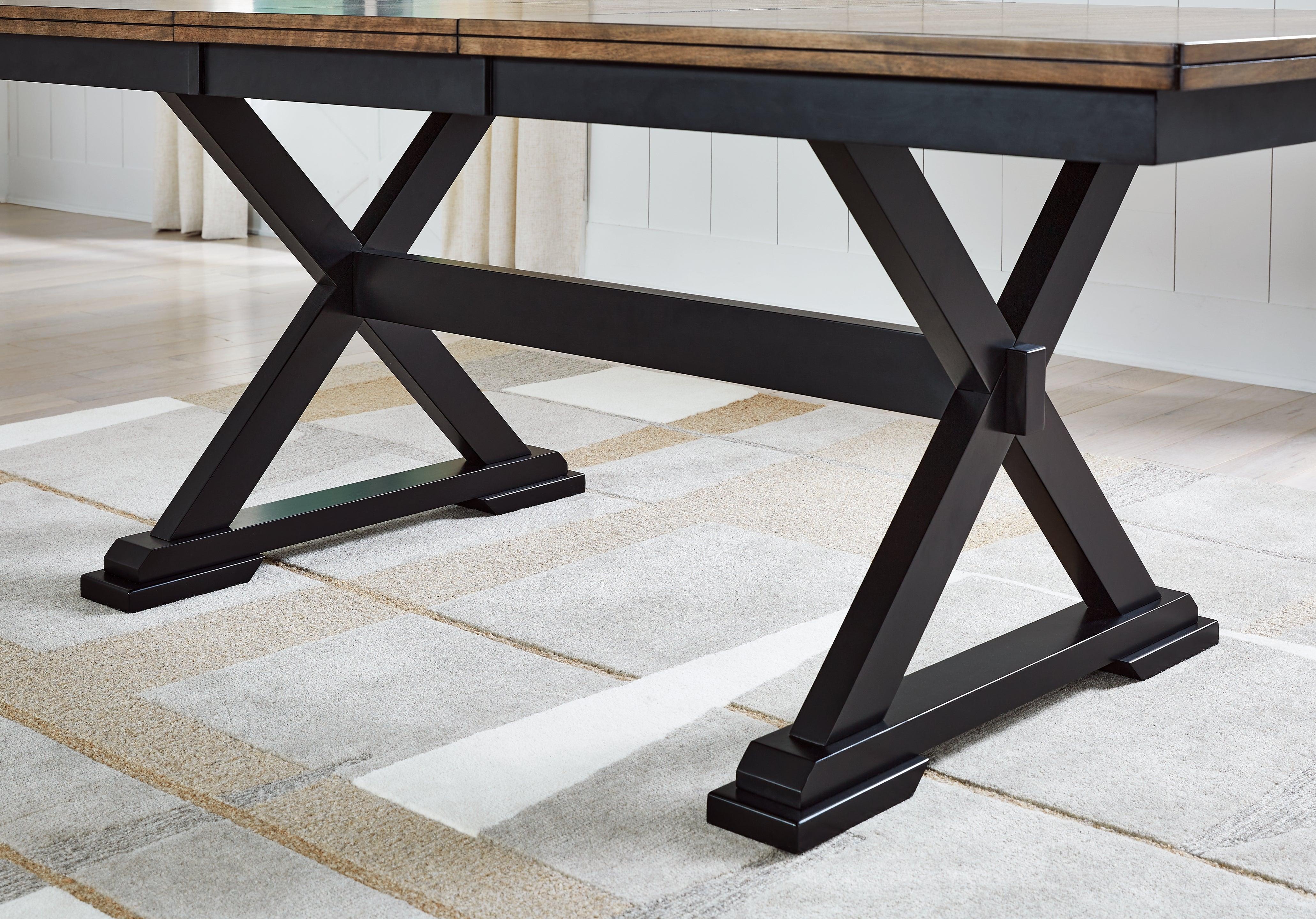 Wildenauer Brown/Black Dining Table and 4 Chairs - Image 20