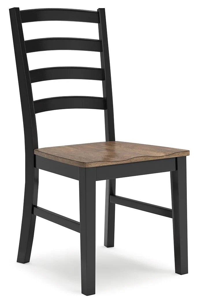Wildenauer Brown/Black Dining Table and 6 Chairs - Image 11