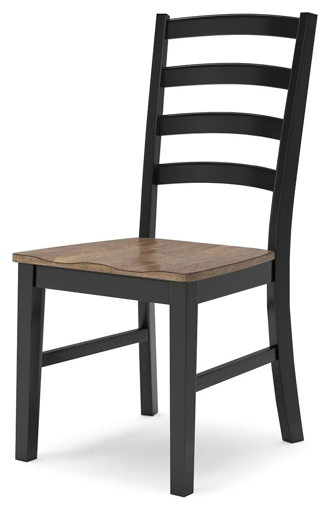 Wildenauer Brown/Black Dining Table and 6 Chairs - Image 13