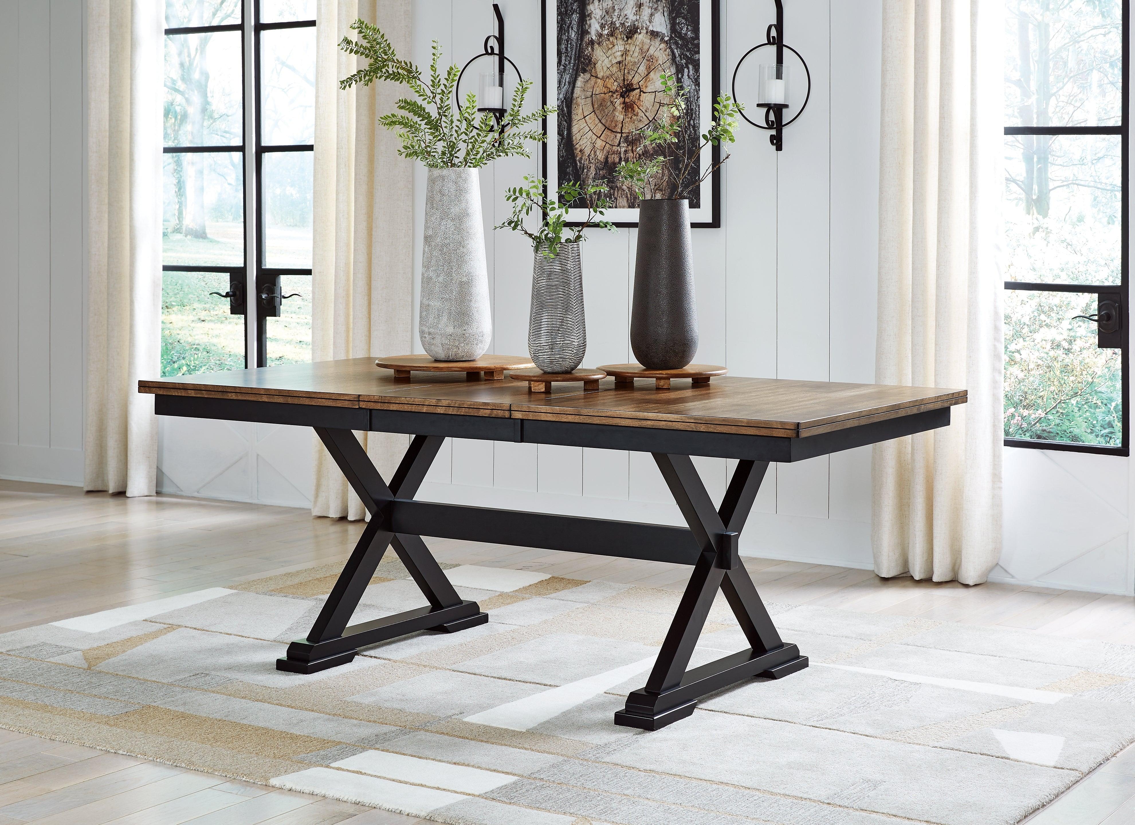 Wildenauer Brown/Black Dining Table and 6 Chairs - Image 18