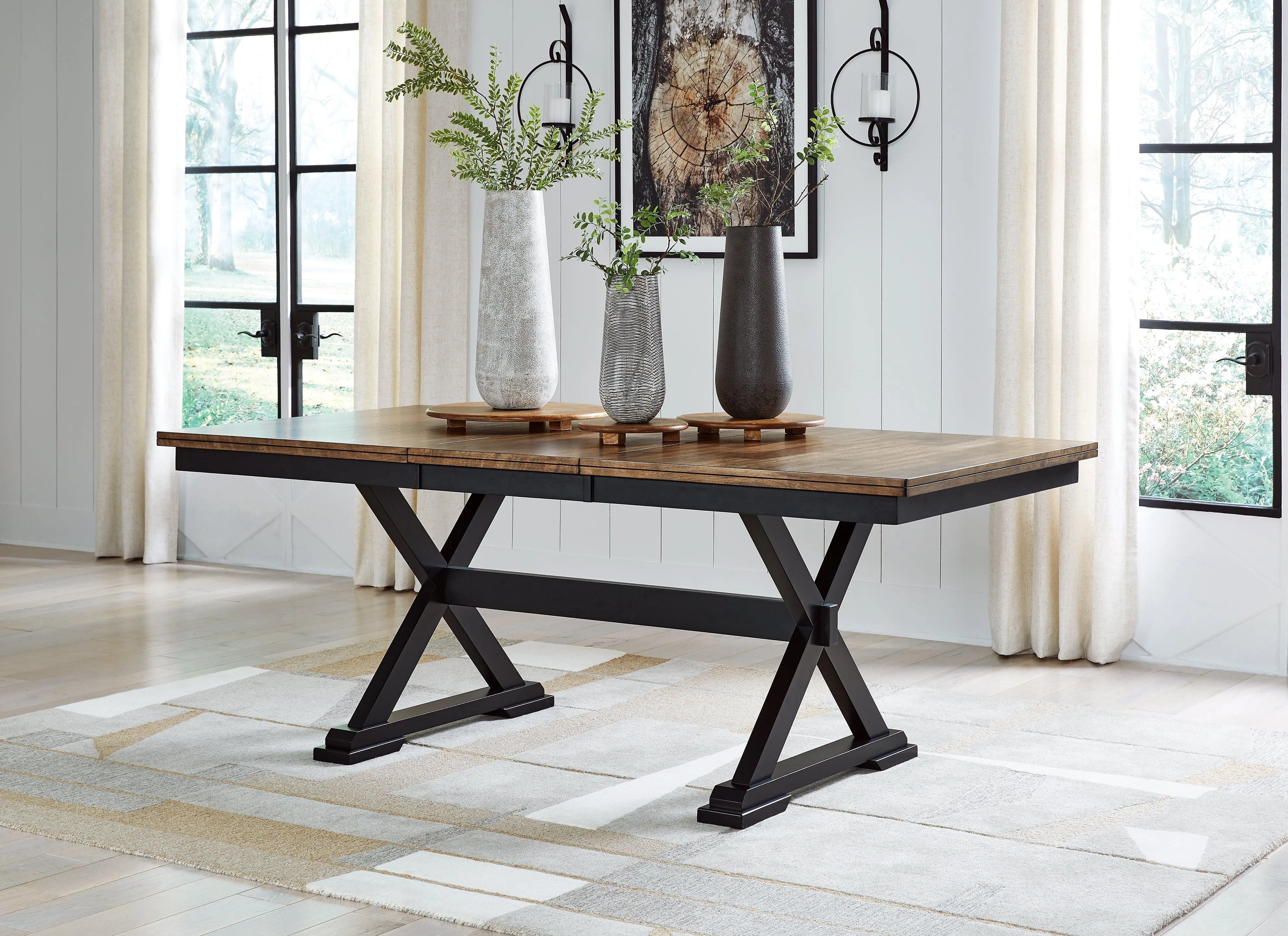 Wildenauer Brown/Black Dining Table and 8 Chairs - Image 17