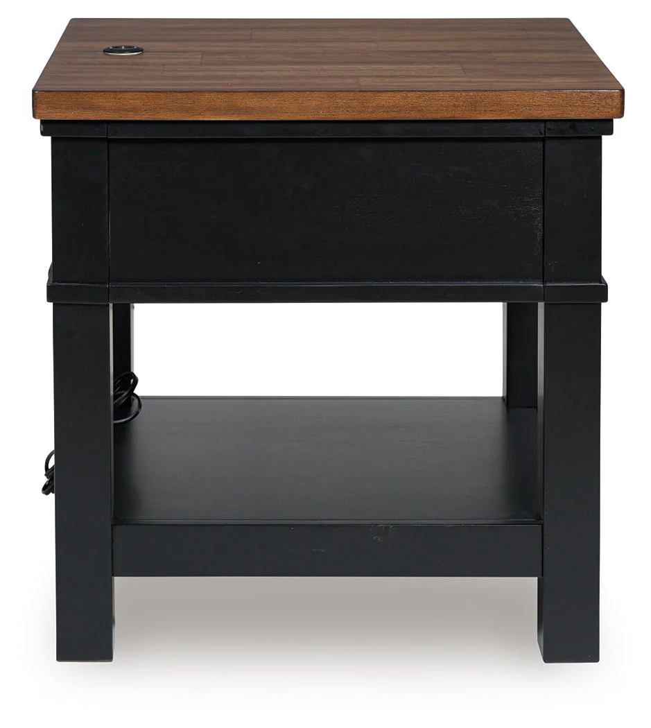 Wildenauer Brown/Black End Table - Image 4