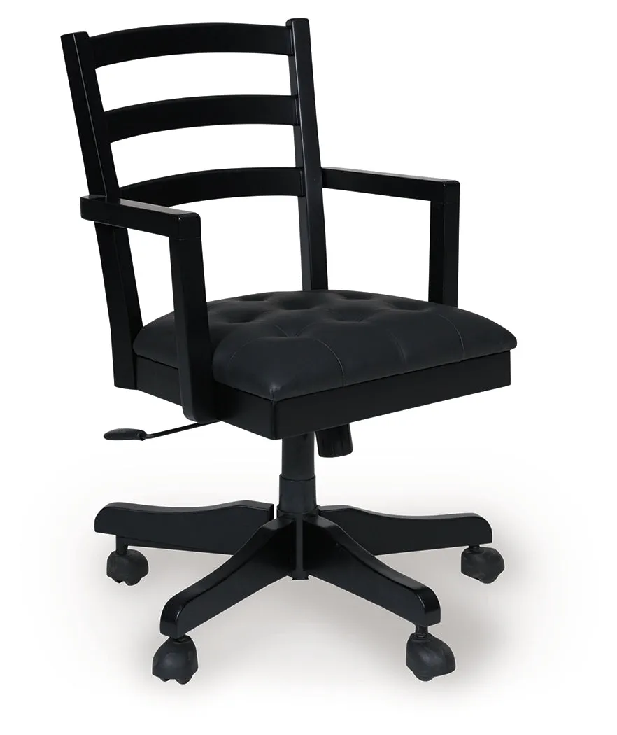 Wildenauer Brown/Black Home Office Desk Chair - Image 2
