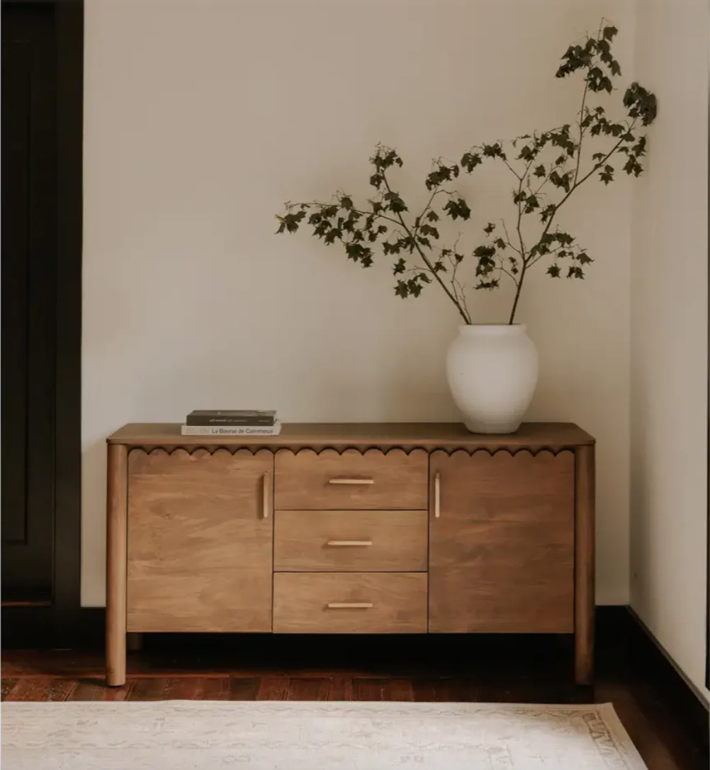 Wiley 3 Drawer Sideboard Vintage Brown - Image 2