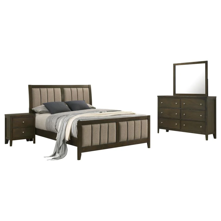 Wilkes Dark Cocoa 4-piece Queen Bedroom Set - Image 2