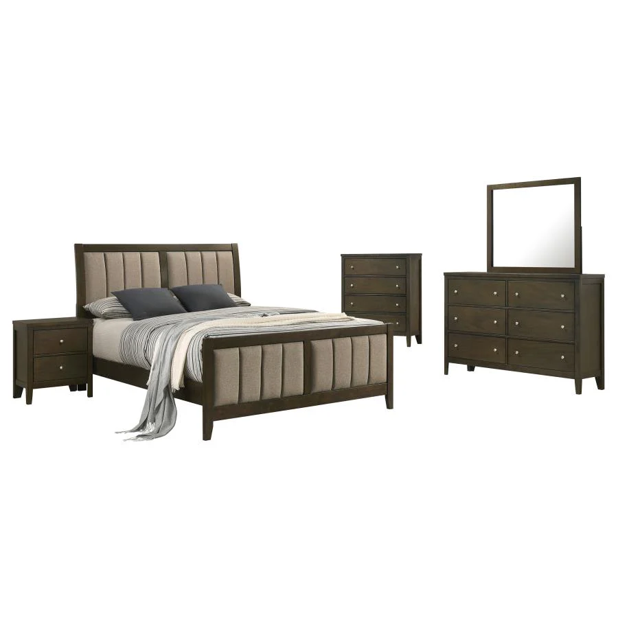 Wilkes Dark Cocoa 5-piece Queen Bedroom Set - Image 2