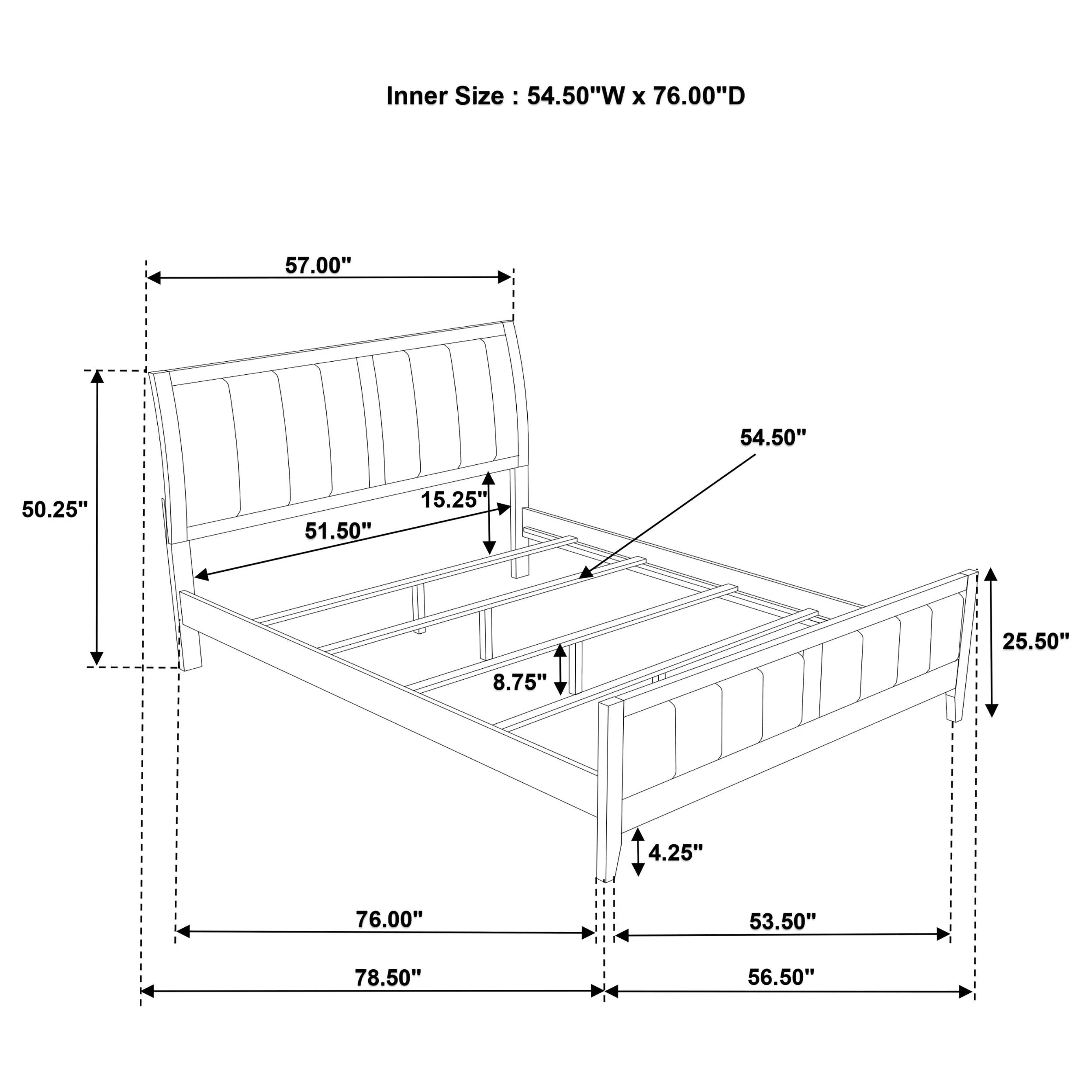 Wilkes Dark Cocoa Upholstered Full Bed - Image 11