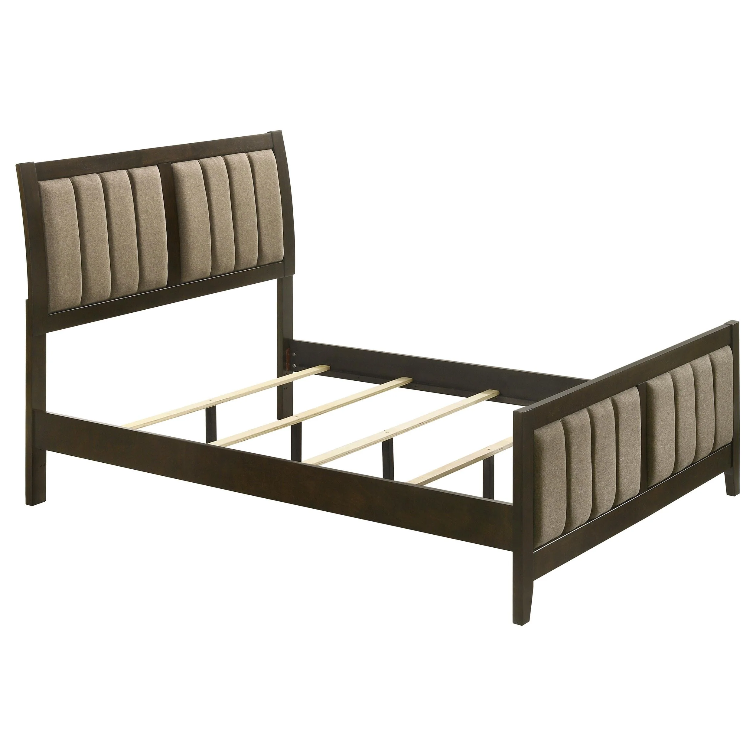 Wilkes Dark Cocoa Upholstered Full Bed - Image 3