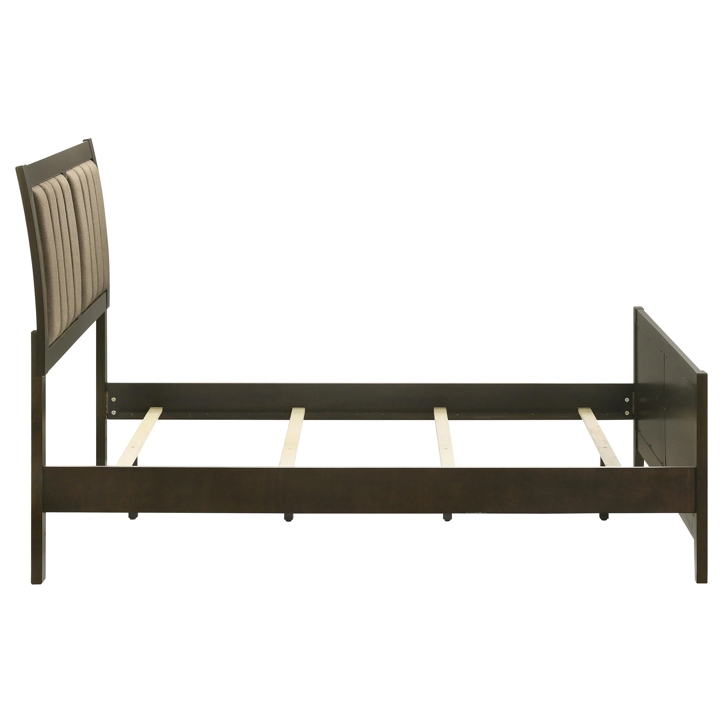 Wilkes Dark Cocoa Upholstered Full Bed - Image 6