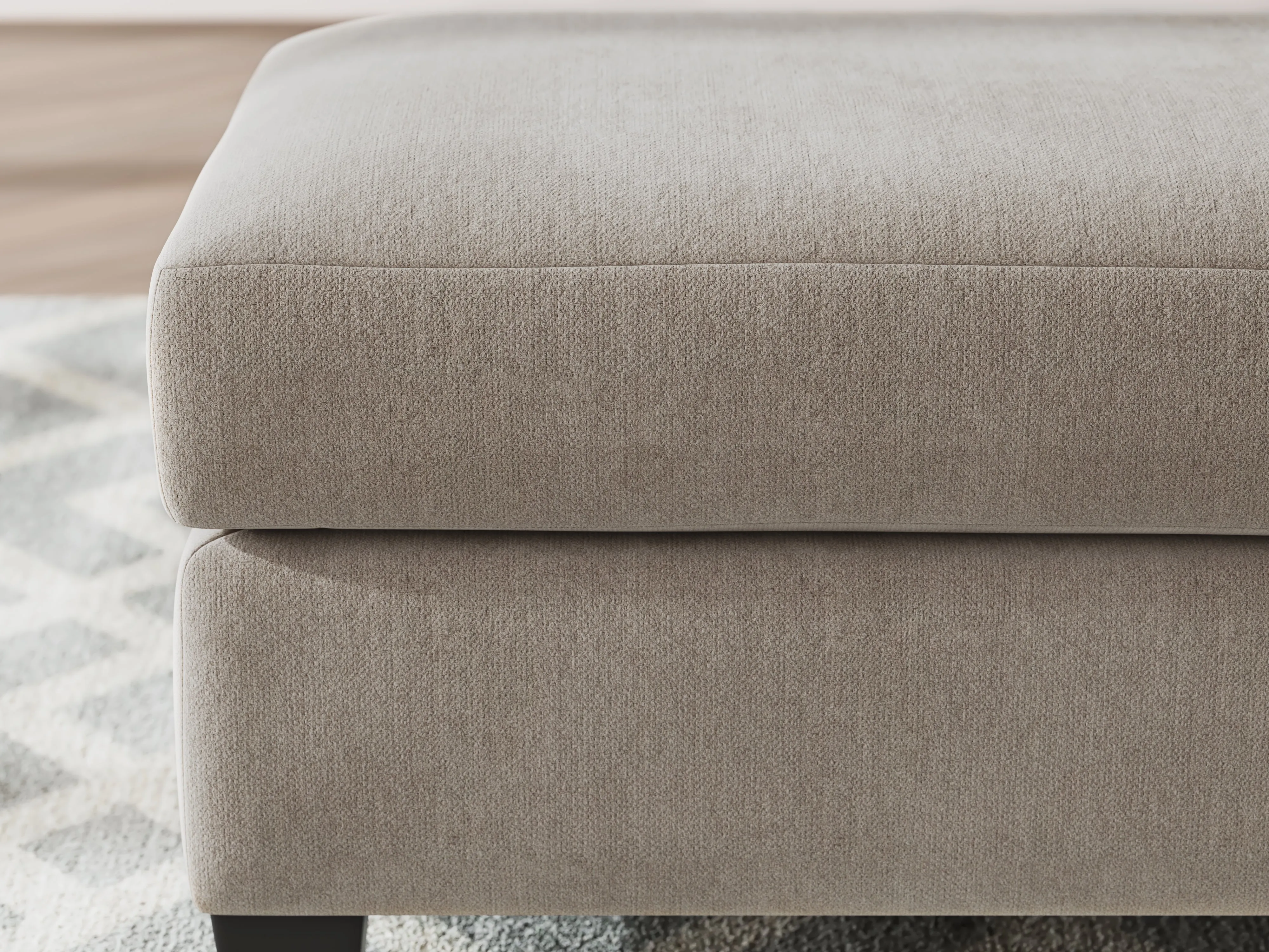 Willarae Taupe Ottoman - Image 6