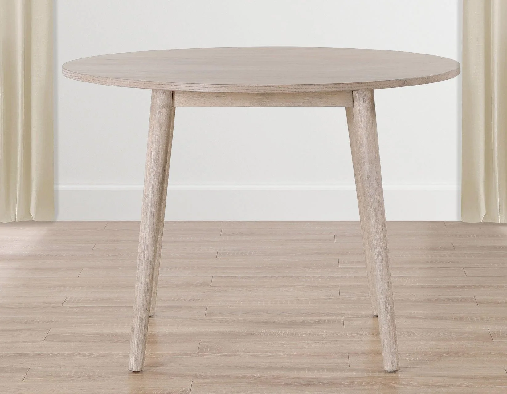 Willow 42″ Round Dining Table, Tan - Image 8