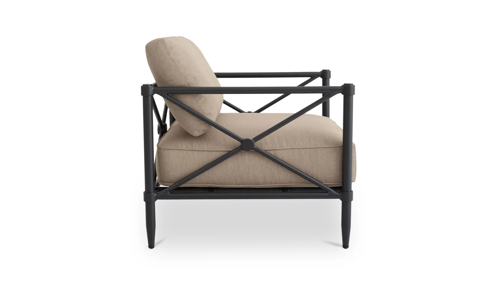 Willow Outdoor Accent Chair Light Brown - Image 3
