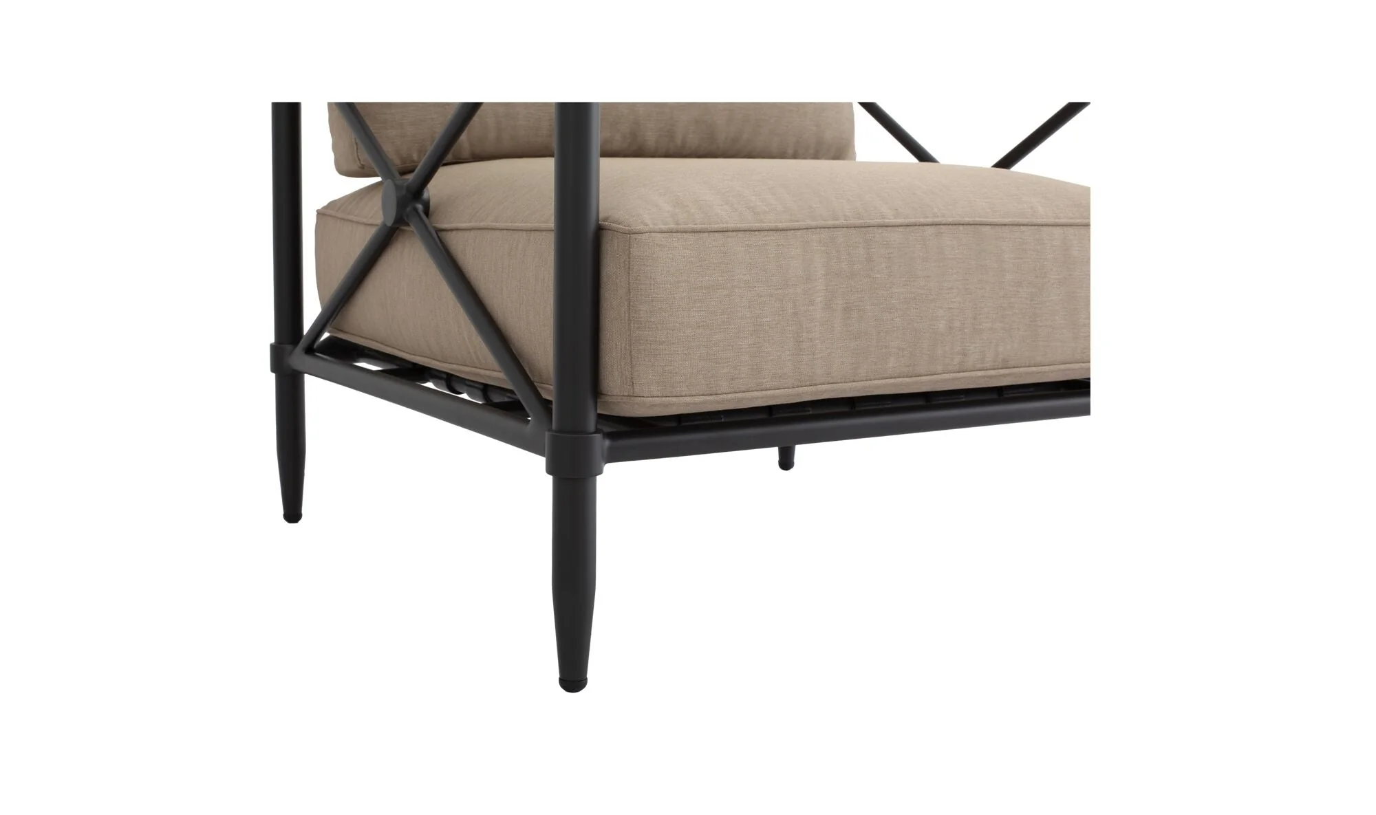 Willow Outdoor Accent Chair Light Brown - Image 6