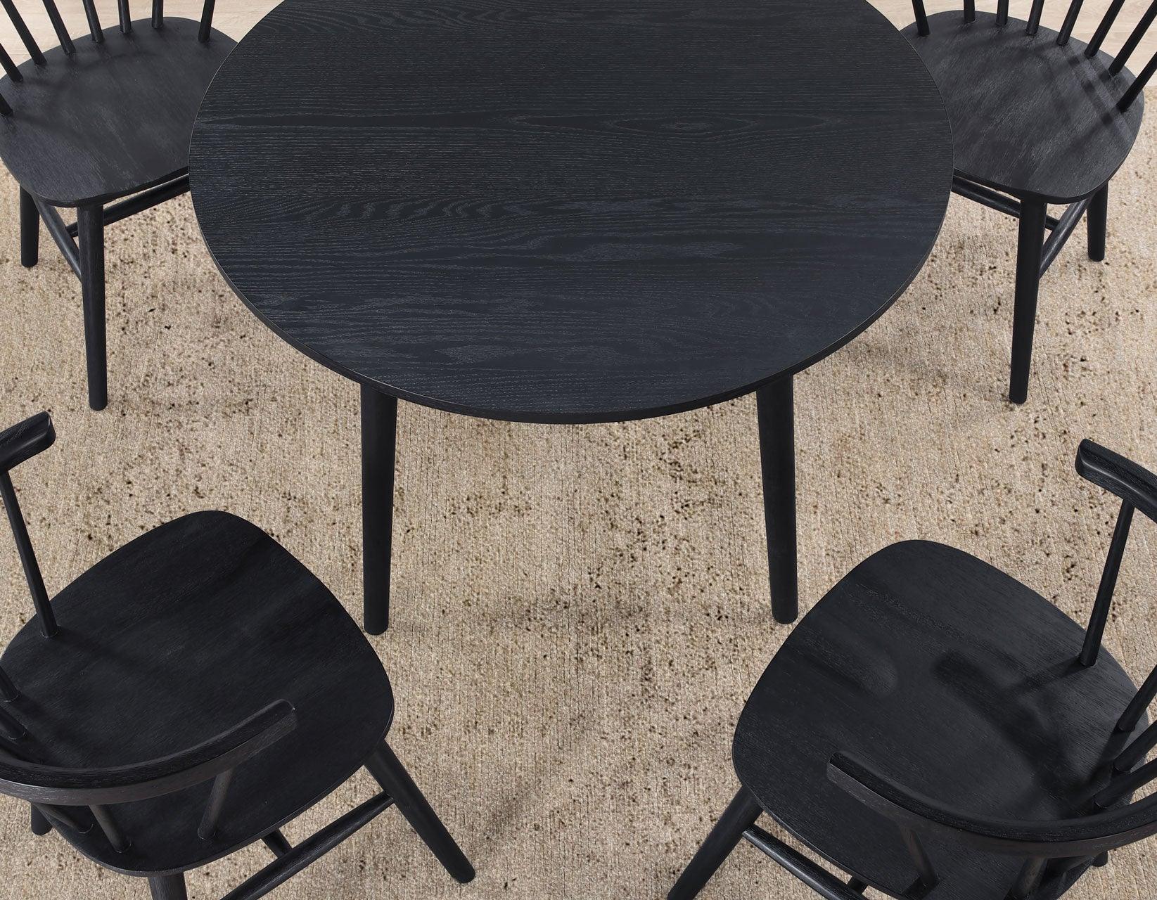 Willow Solid Wood Dining Chair, Black - Image 12
