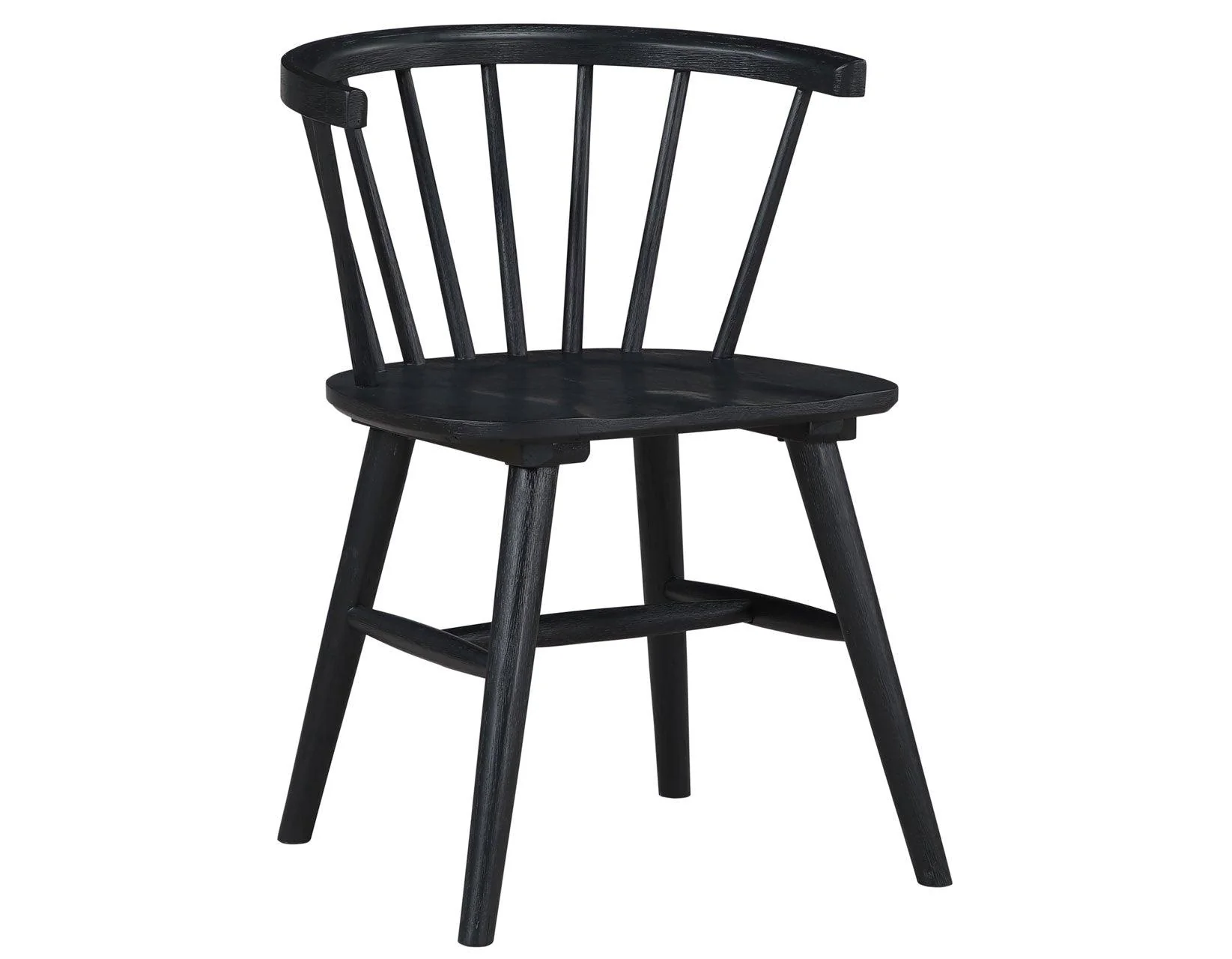 Willow Solid Wood Dining Chair, Black - Image 6