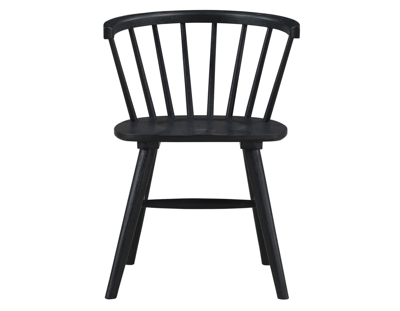 Willow Solid Wood Dining Chair, Black - Image 7