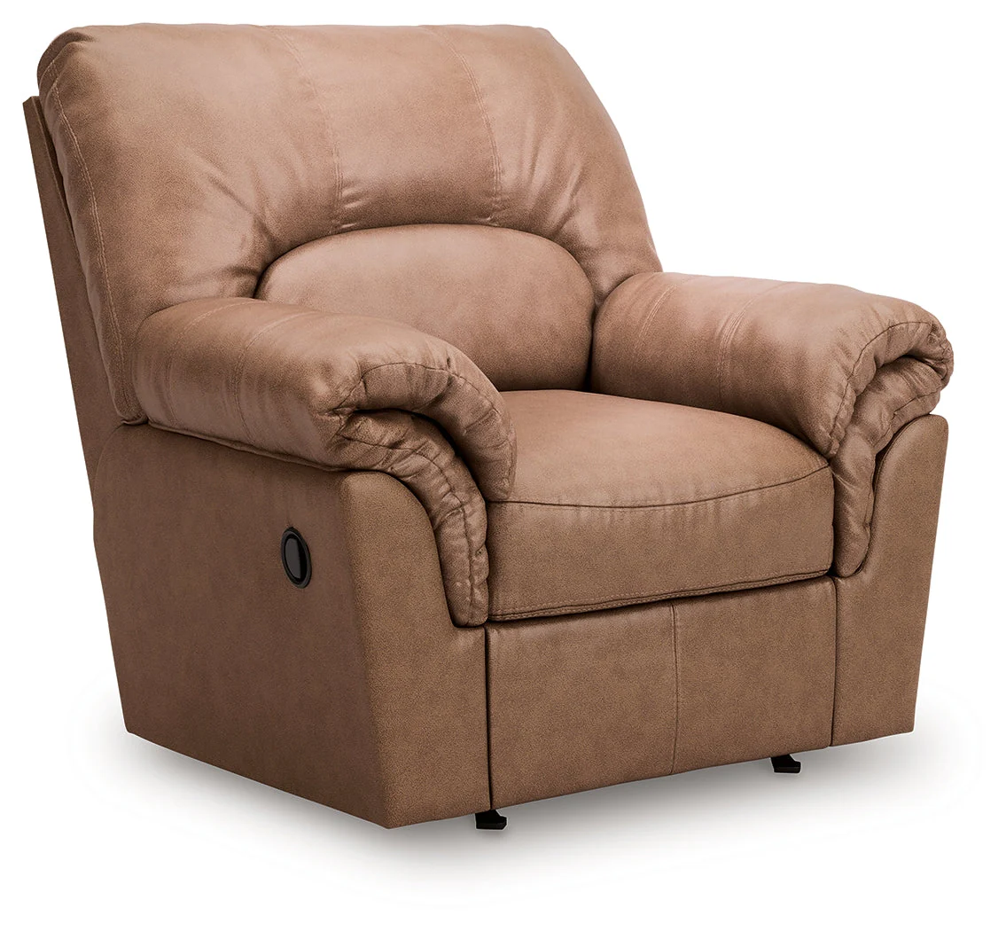 WillowBend Caramel Manual Recliner - Image 2