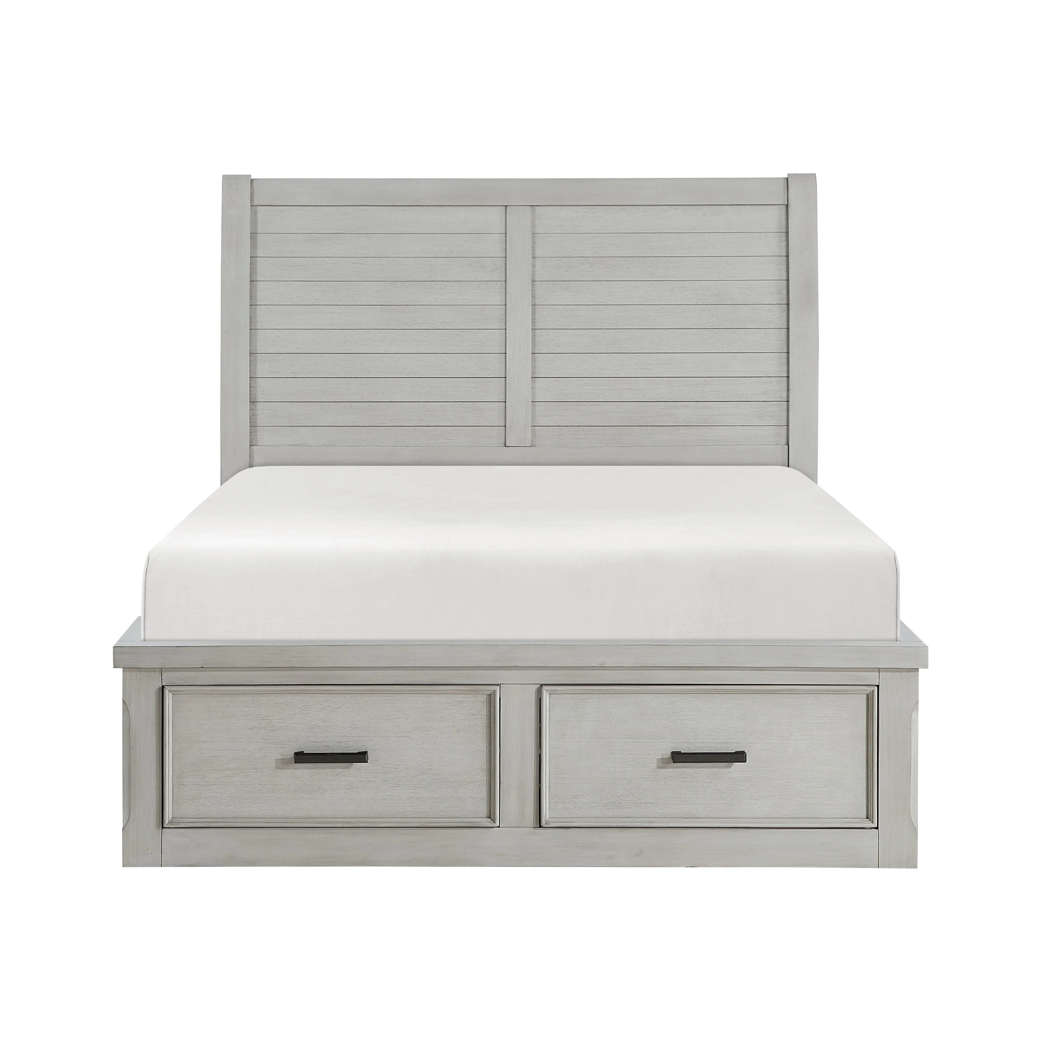 Willowbrook Light Gray King Storage Platform Bed - Image 10