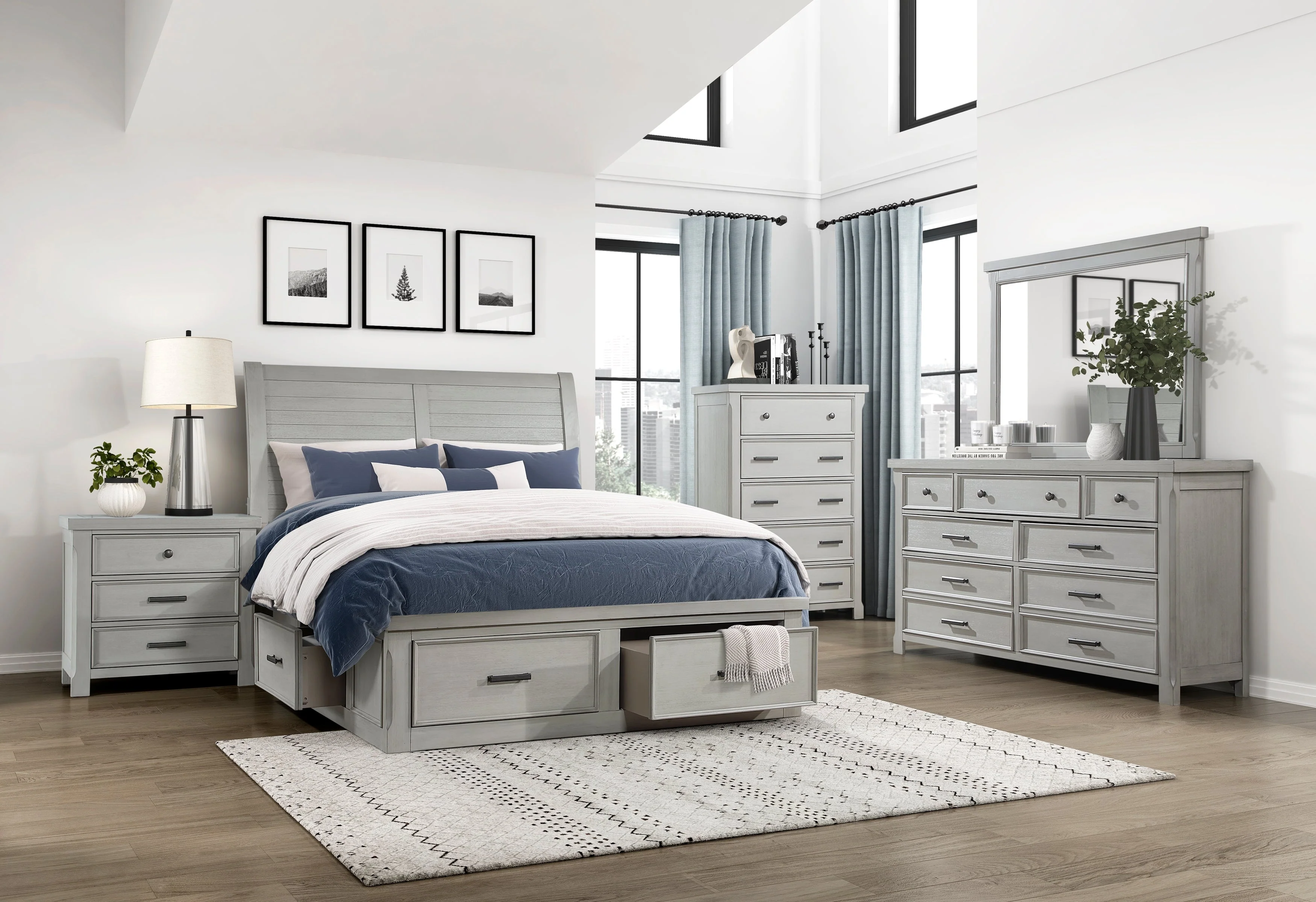 Willowbrook Light Gray Mirror (Mirror Only) - Image 2