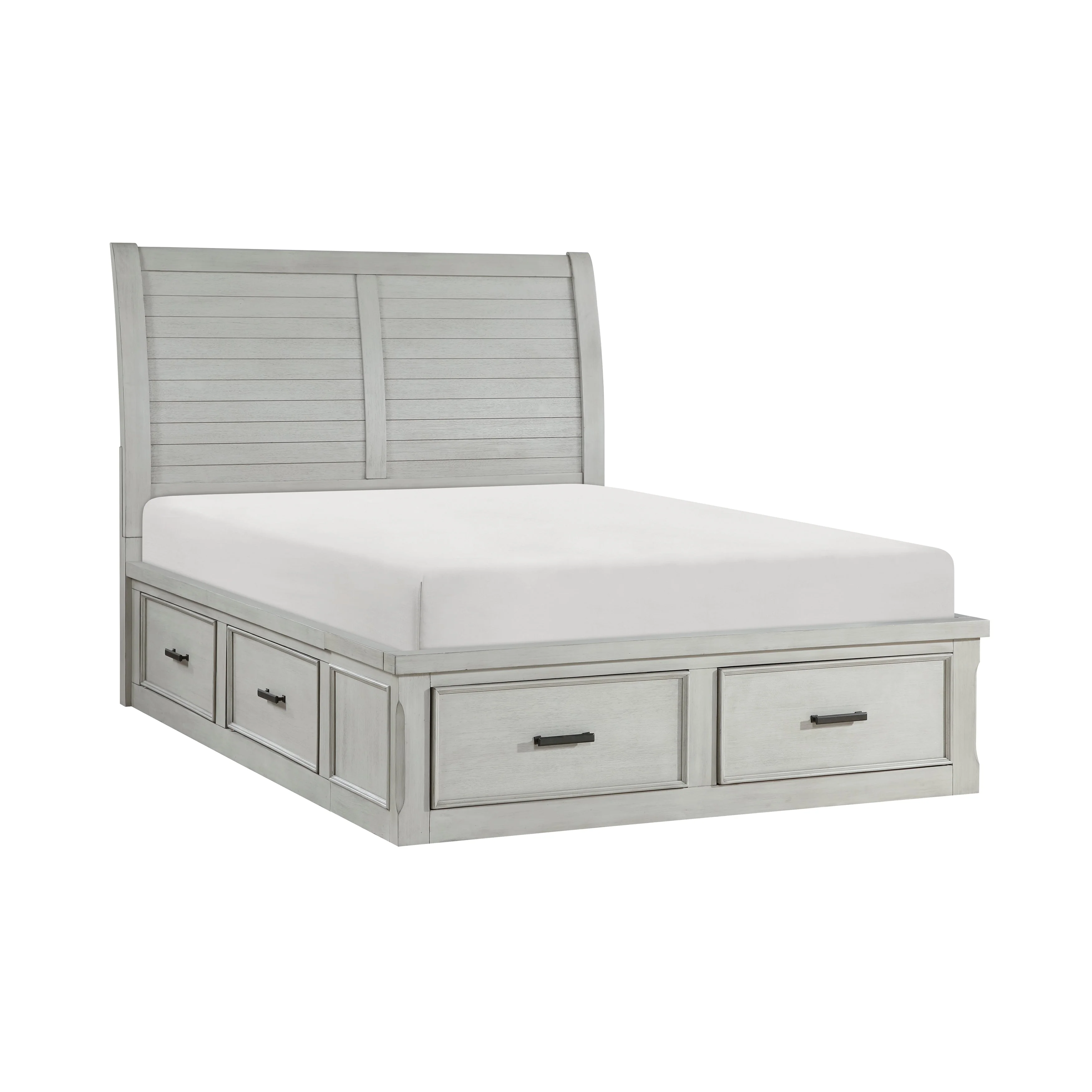 Willowbrook Light Gray Storage Platform Bedroom Set - Image 3