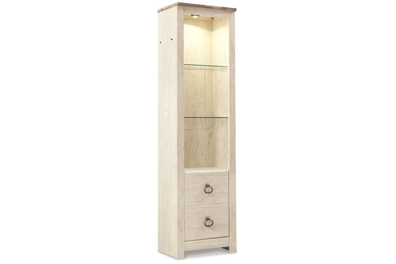 Willowton Whitewash 3-Piece Entertainment Center - Image 2