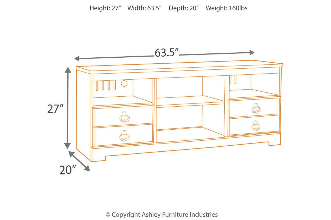 Willowton Whitewash 3-Piece Entertainment Center - Image 3