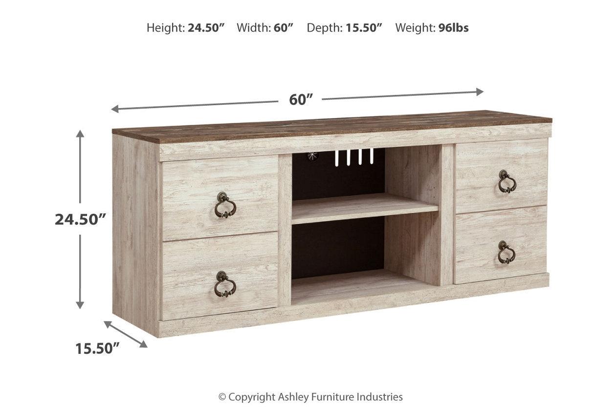 Willowton Whitewash 60" TV Stand - Image 11