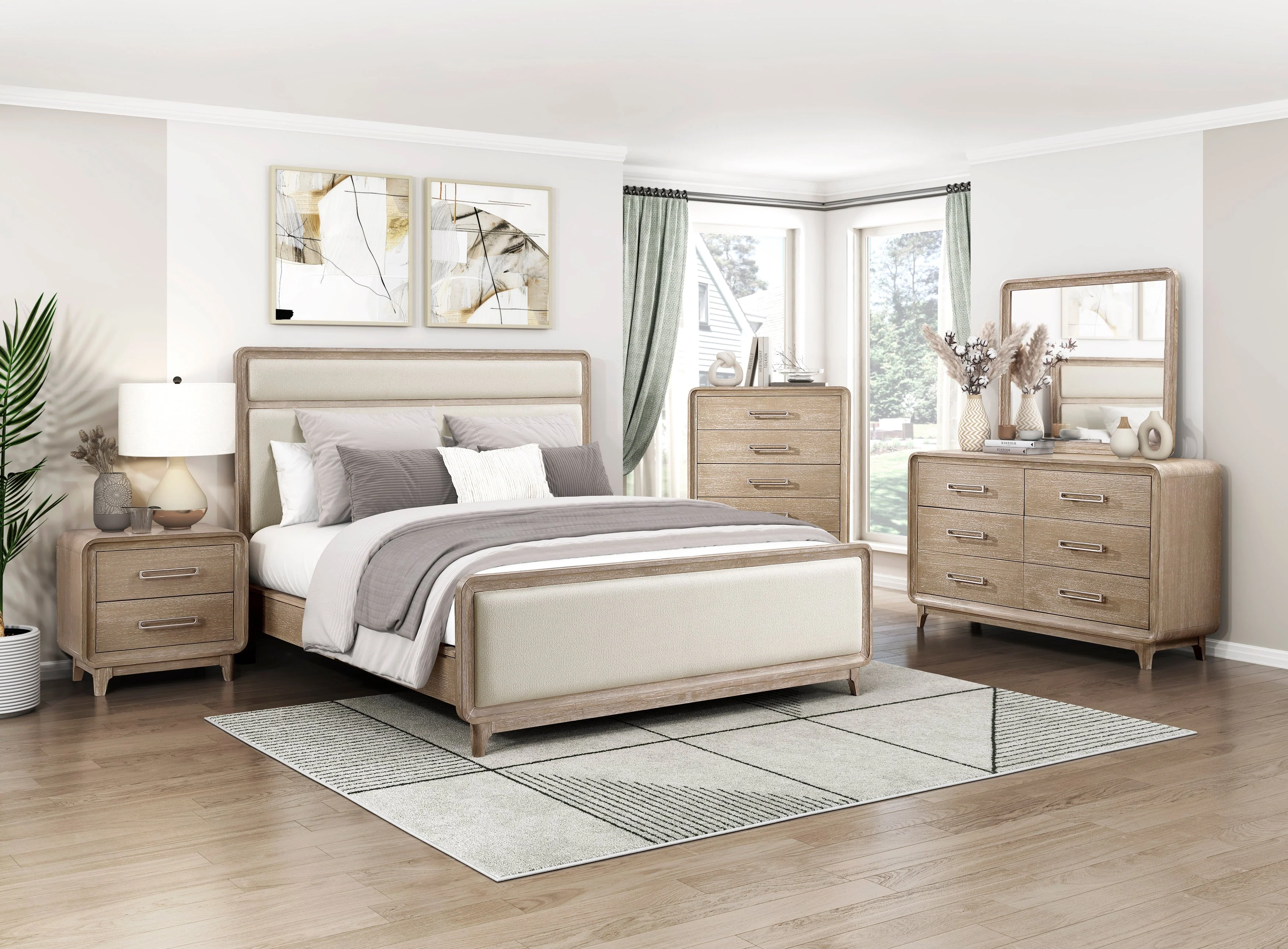 Wilshire Natural California King Bed - Image 6