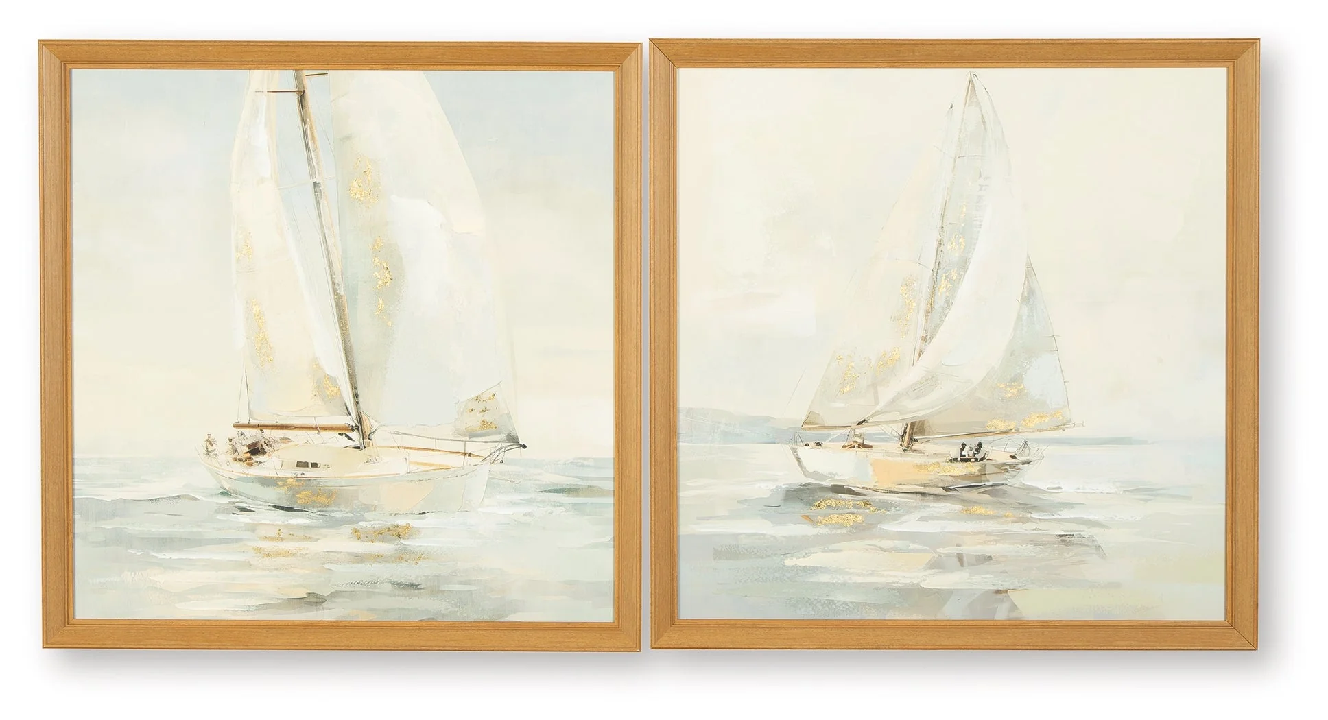 Winbrook Gray/Tan/Gold Finish Wall Art Set (Set of 2) - Image 2