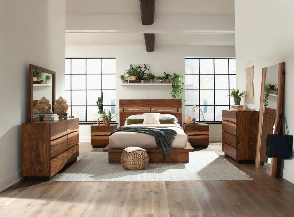 Winslow Smokey Walnut 5-Piece King Bedroom Set