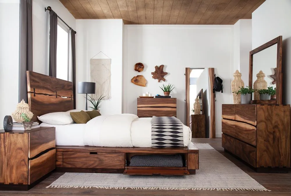 Winslow Smokey Walnut and Coffee Bean Storage Eastern King Bed - Image 2