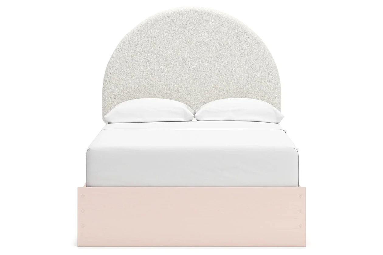 Wistenpine Blush Full Upholstered Storage Platform Bed with 2 Drawers - Image 6
