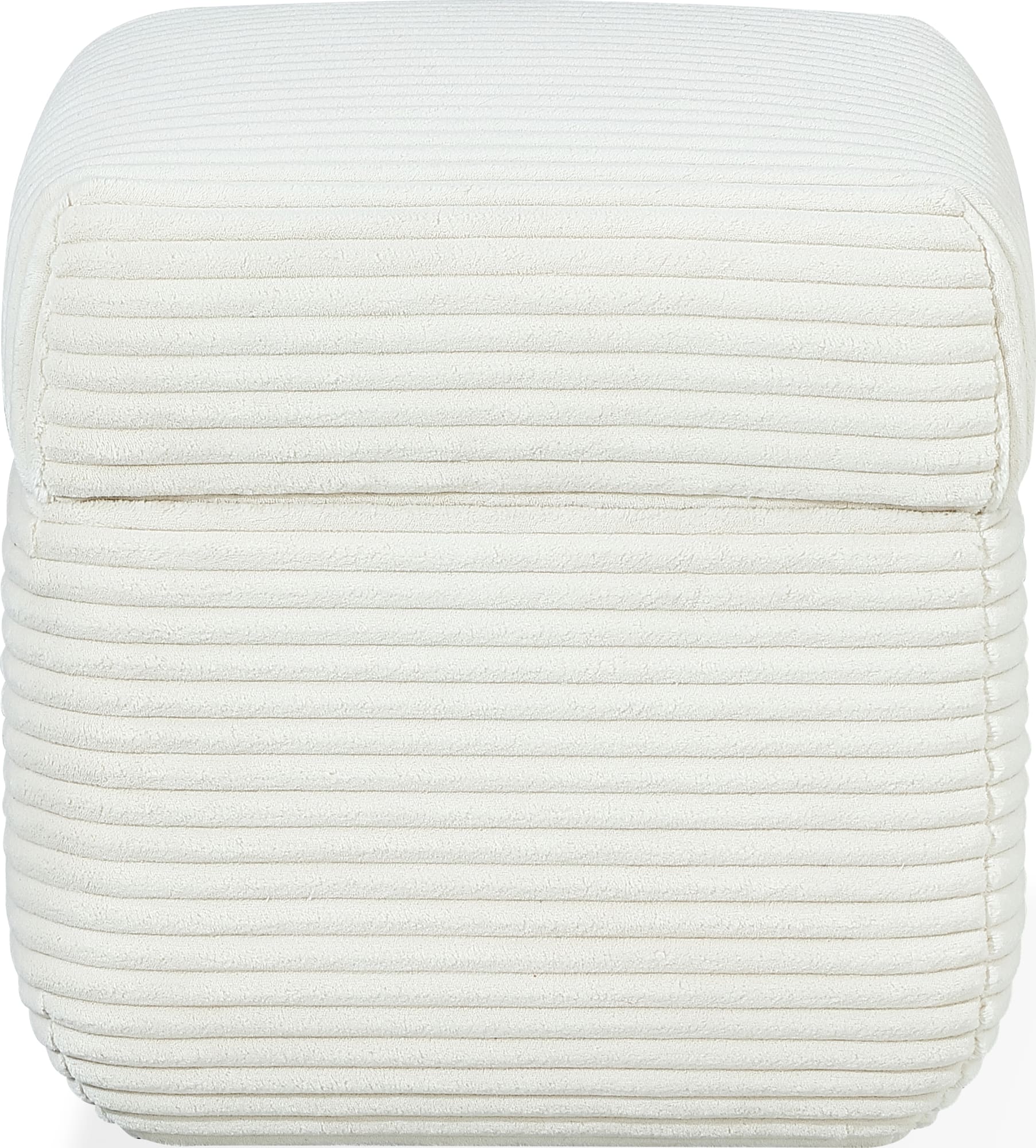 Wisteria Frosty Corduroy Upholstered Storage Ottoman - Image 5