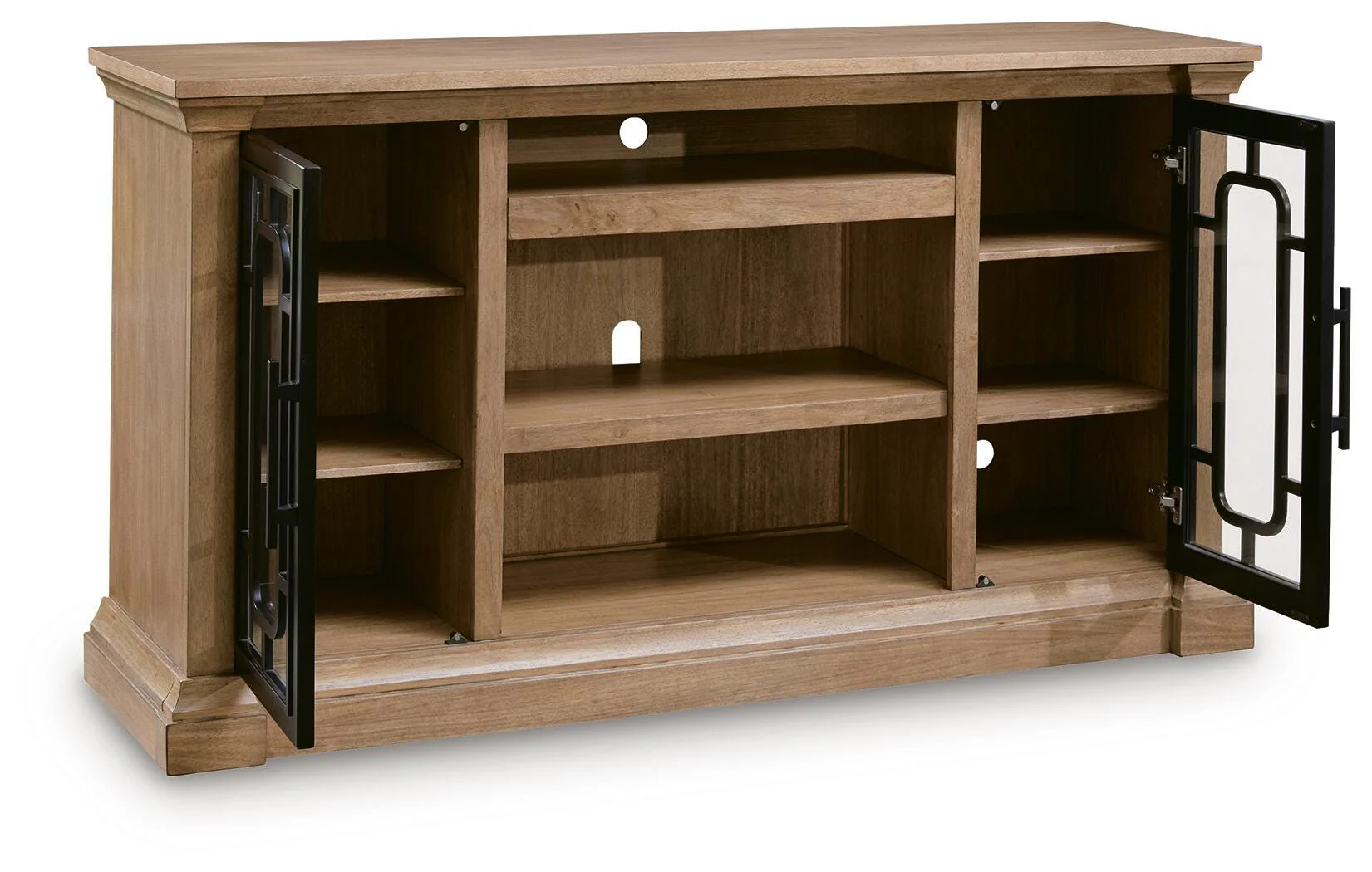 Wittenmyer Natural/Black 72" TV Stand - Image 2