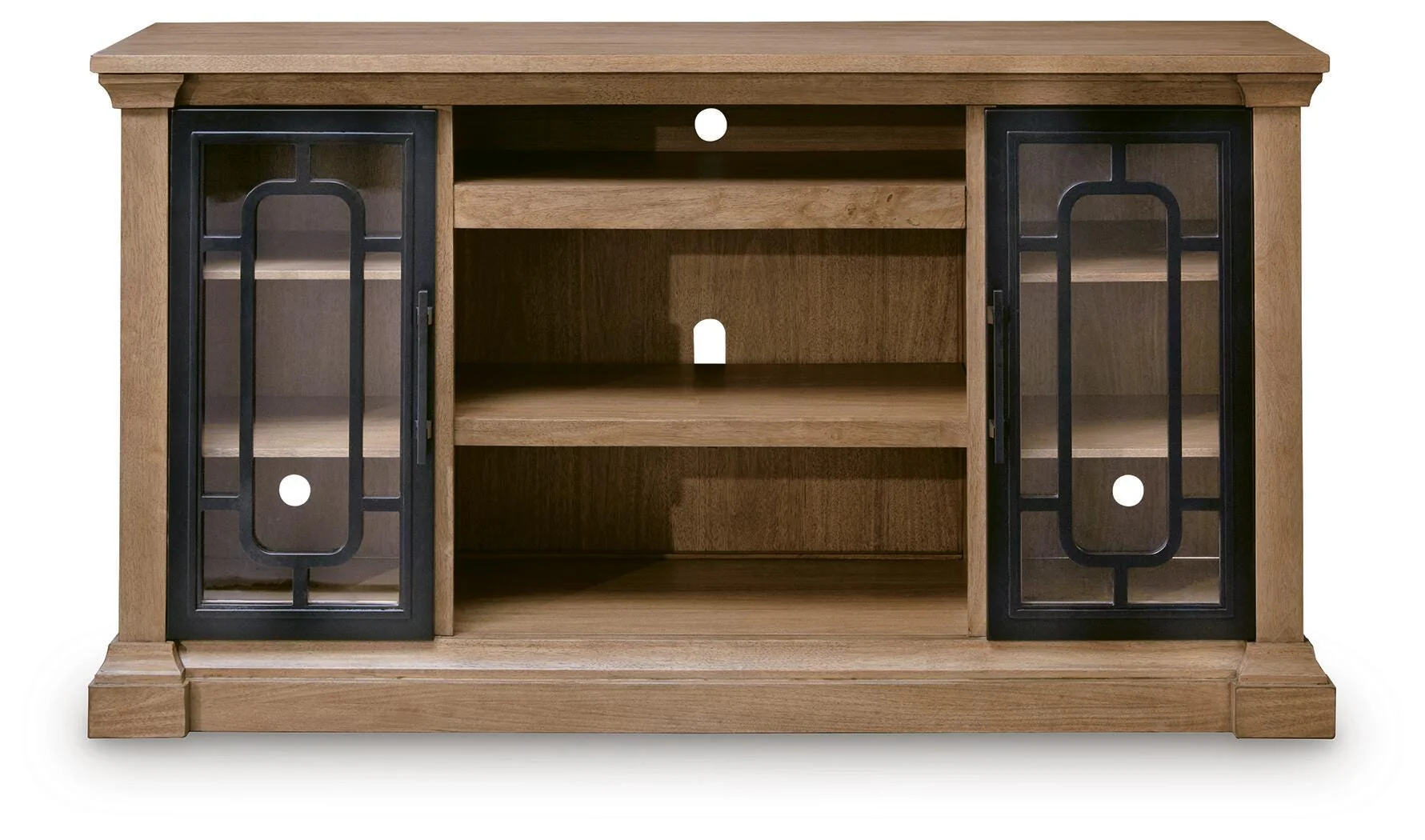 Wittenmyer Natural/Black 72" TV Stand - Image 3