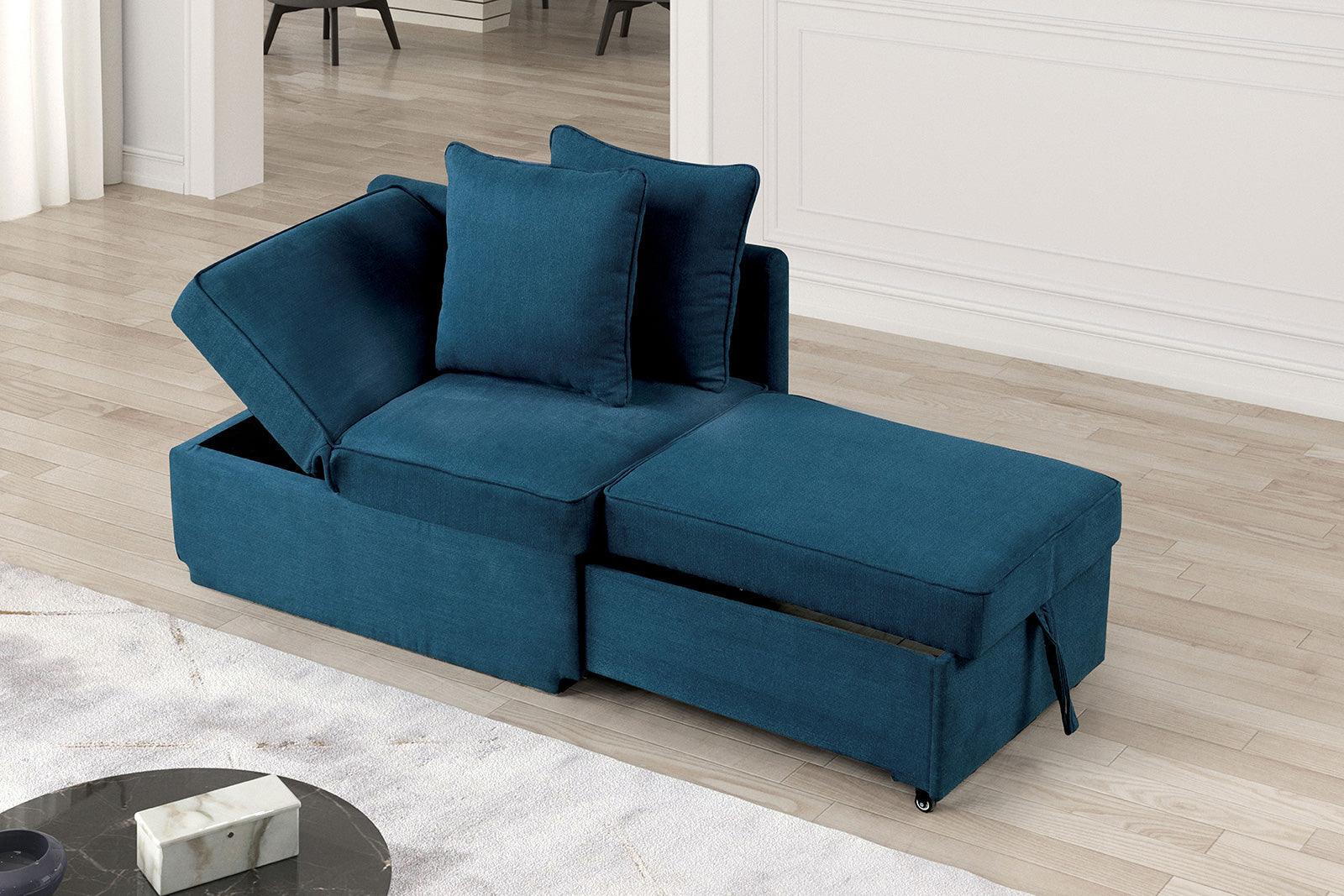 Woburn Blue Convertible Chair - Image 2