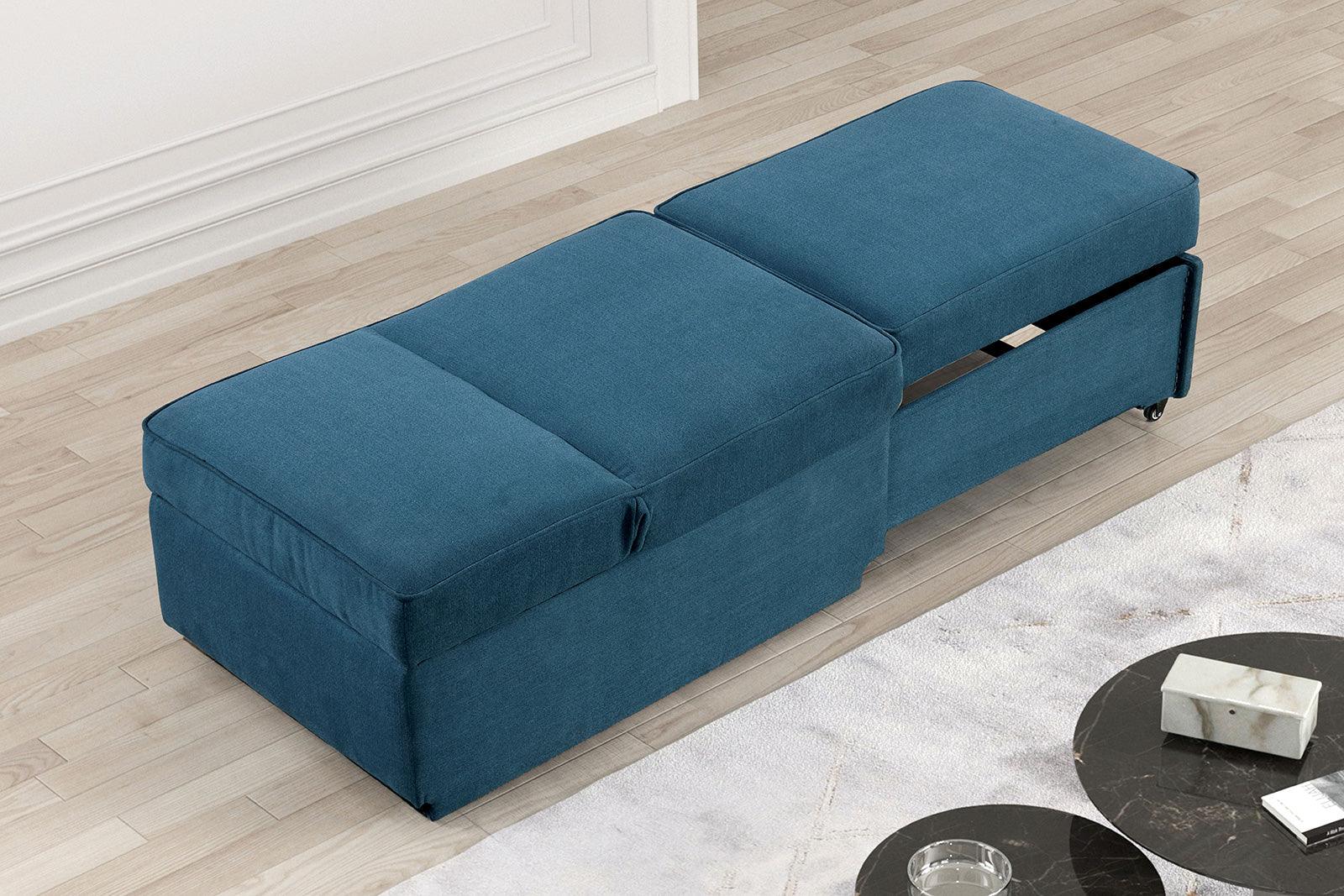 Woburn Blue Convertible Chair - Image 6
