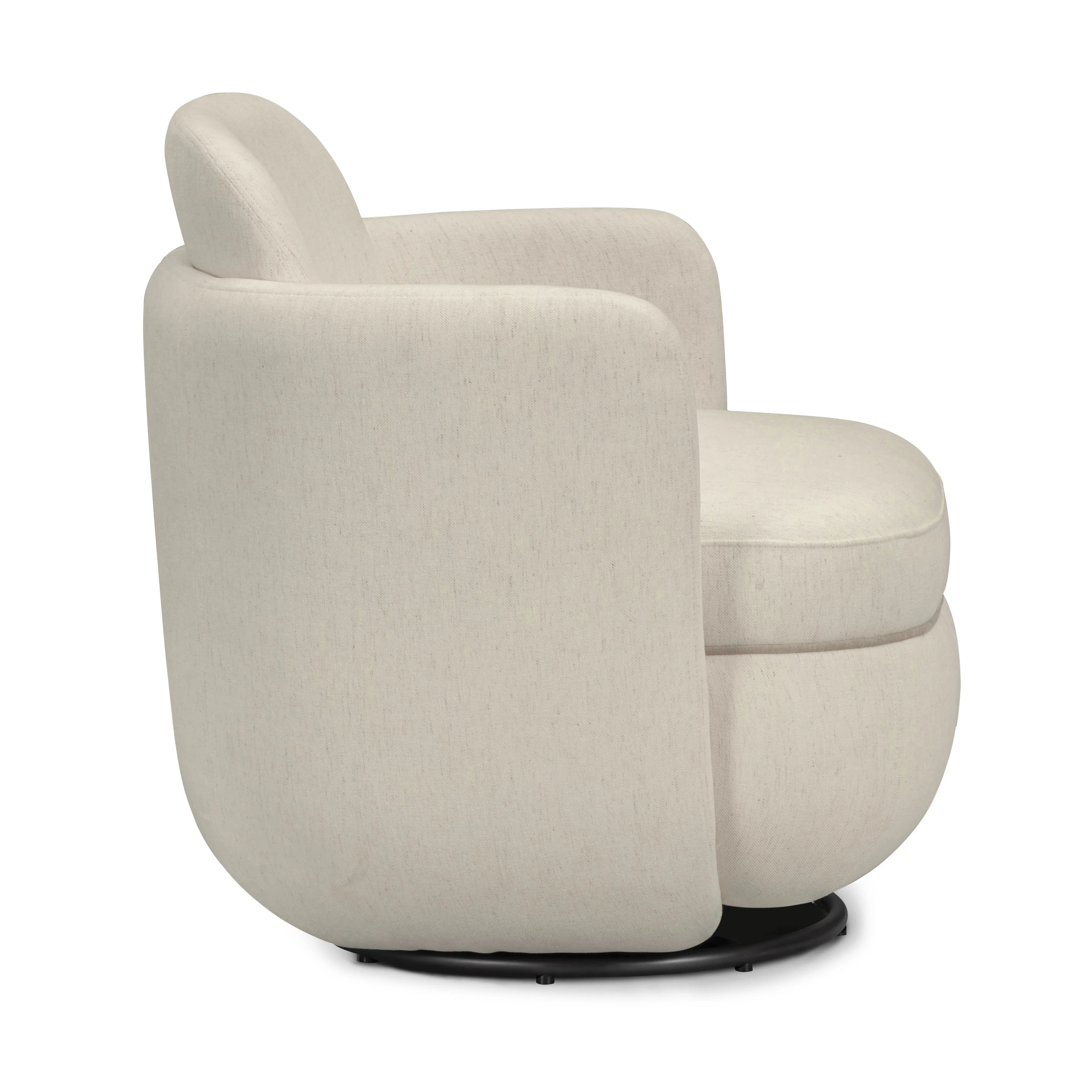 Wolfie Chenille Swivel Chair - Image 10