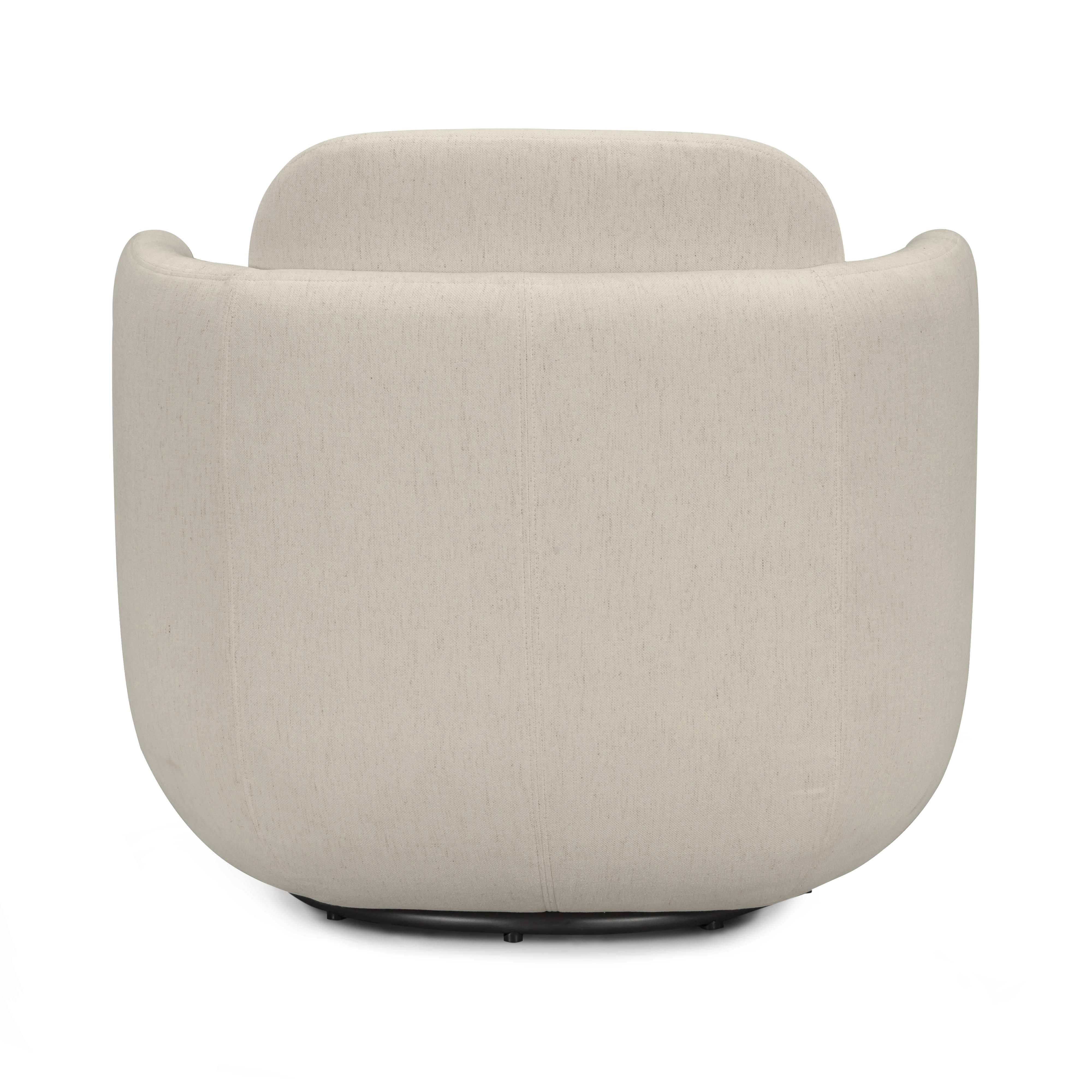 Wolfie Chenille Swivel Chair - Image 11