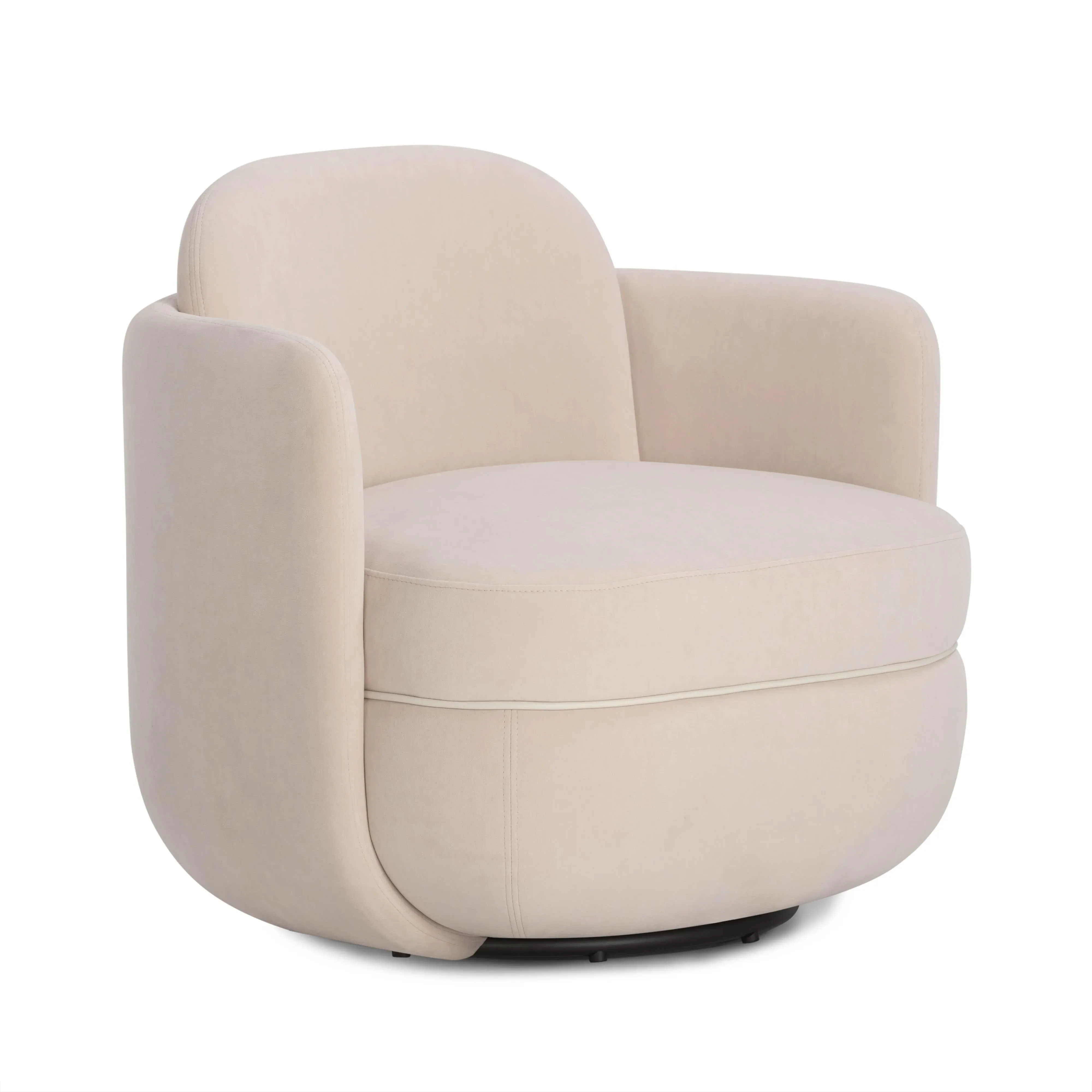 Wolfie Velvet Swivel Chair
