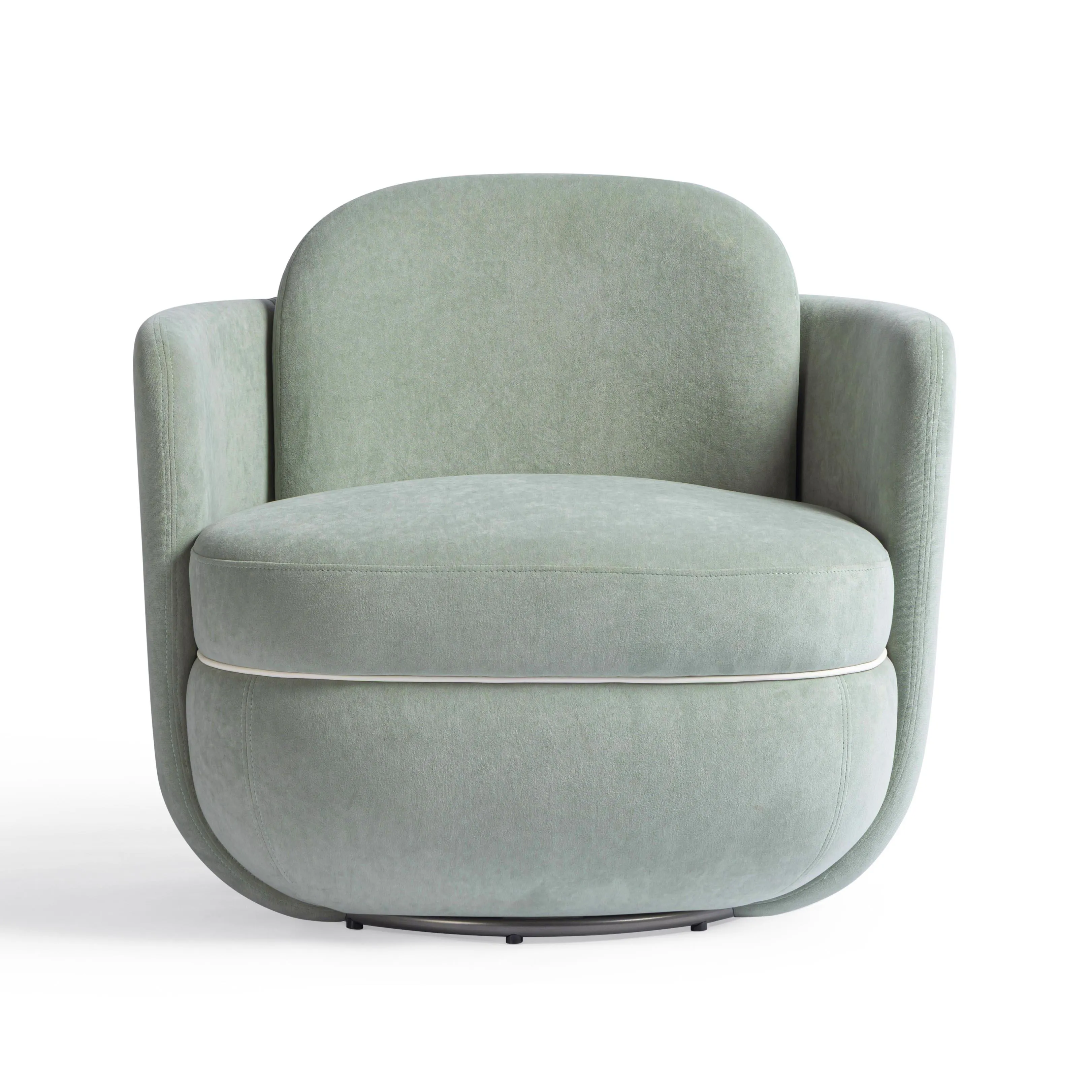 Wolfie Velvet Swivel Chair - Image 11