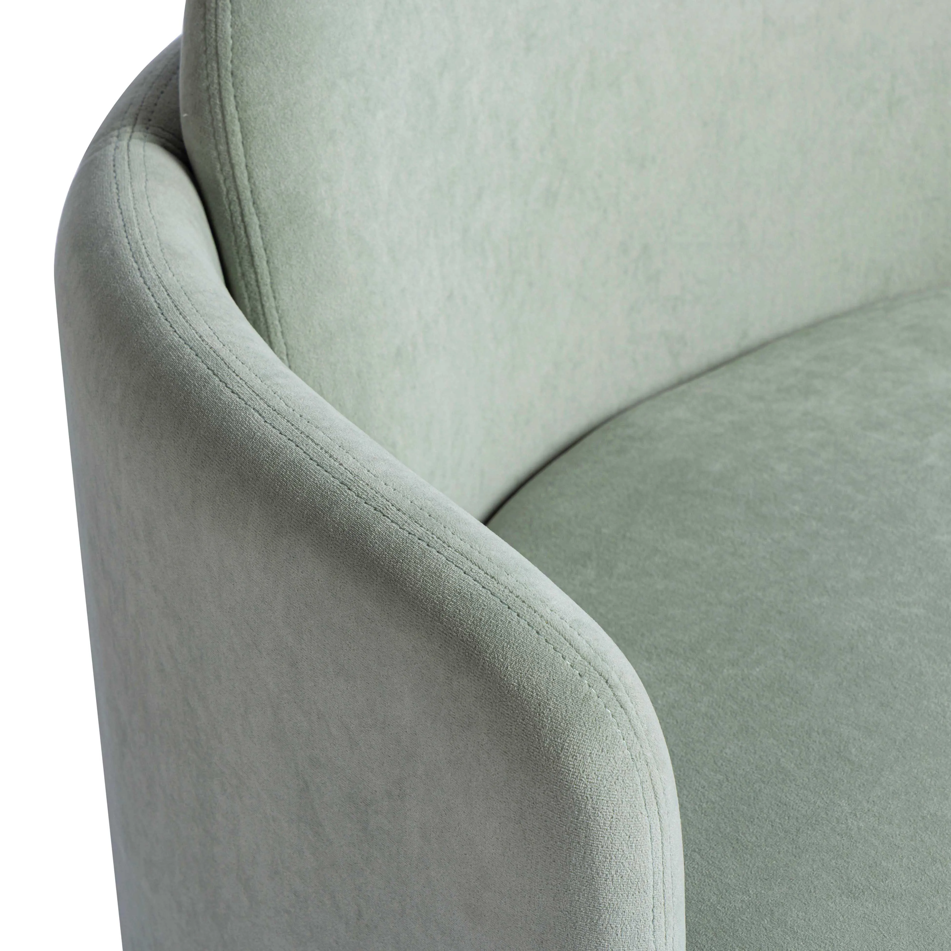 Wolfie Velvet Swivel Chair - Image 14