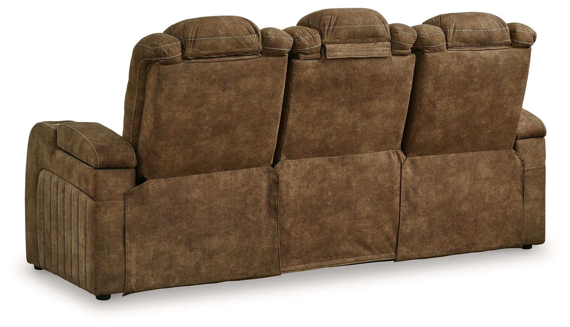 Wolfridge Brindle Power Recliner Sofa with Adjustable Headrest - Image 6