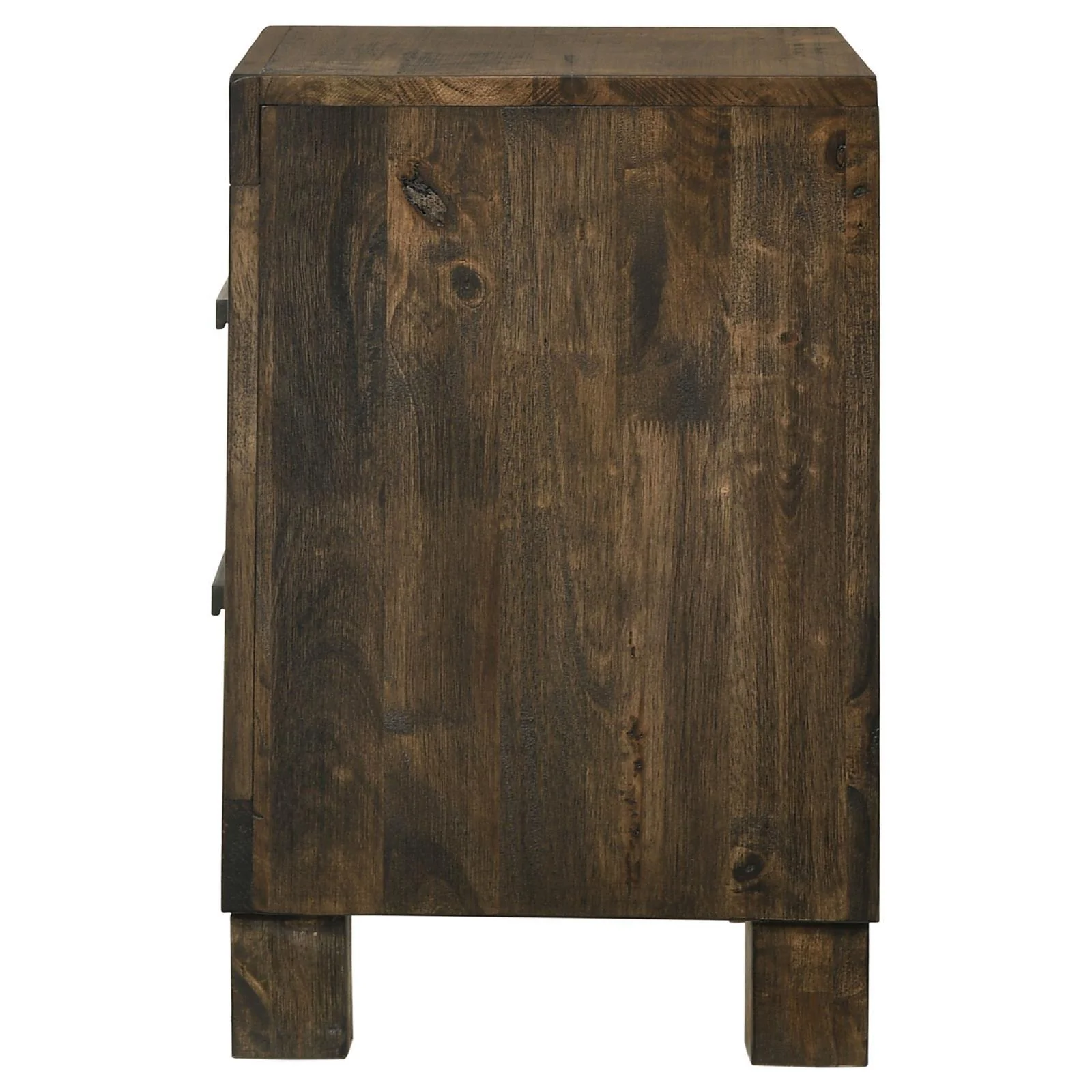 Woodmont Rustic Golden Brown 2-Drawer Nightstand - Image 4